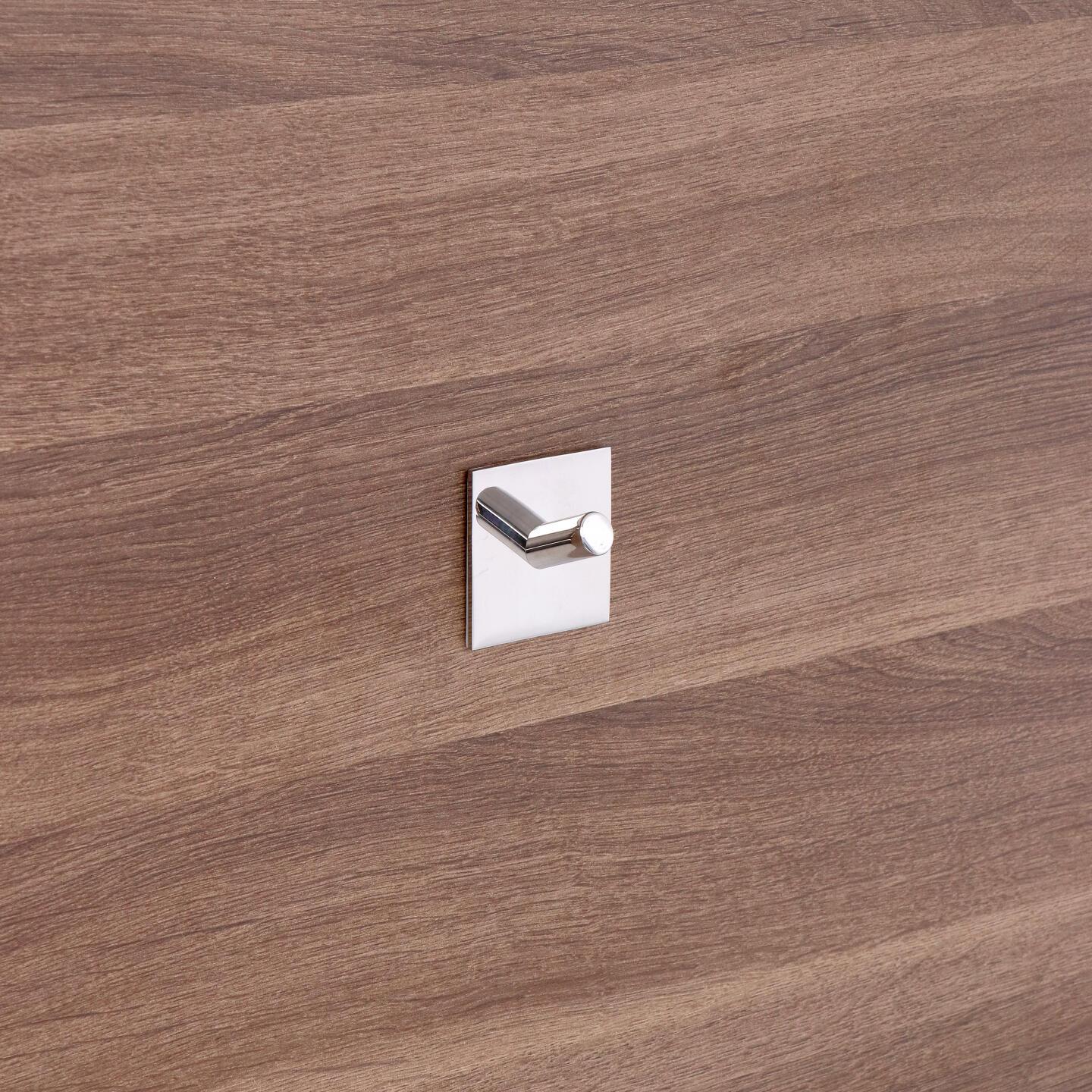 Portemanteau en Acier inox Diamètre 50mm x 27 mm chrome poli - Gris / argent, Acier inoxydable - immagine 5
