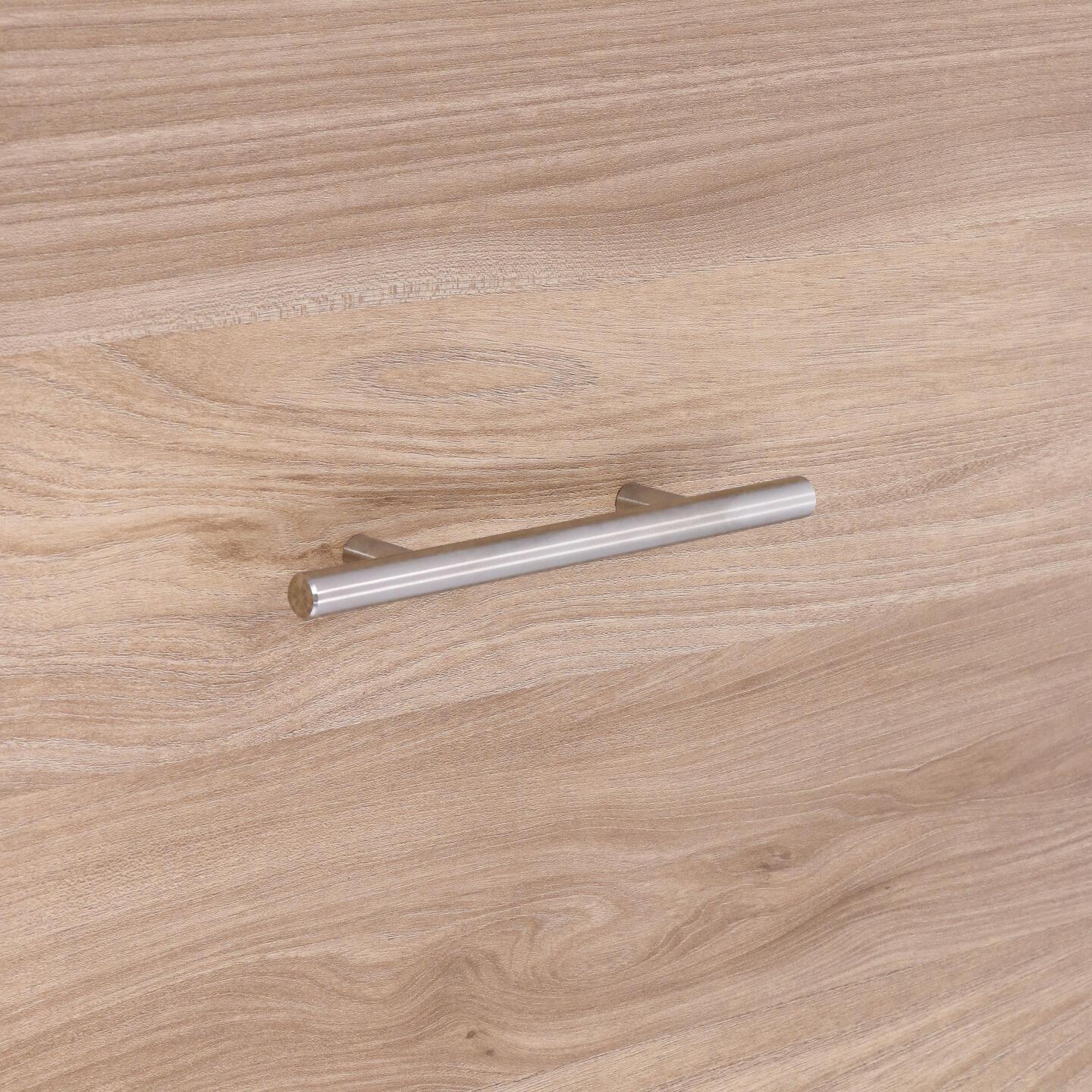 Poignée pour meubles en Acier inox Entraxe 96mm finition en acier inox satiné - Gris / argent, Acier inoxydable - Imagen 5