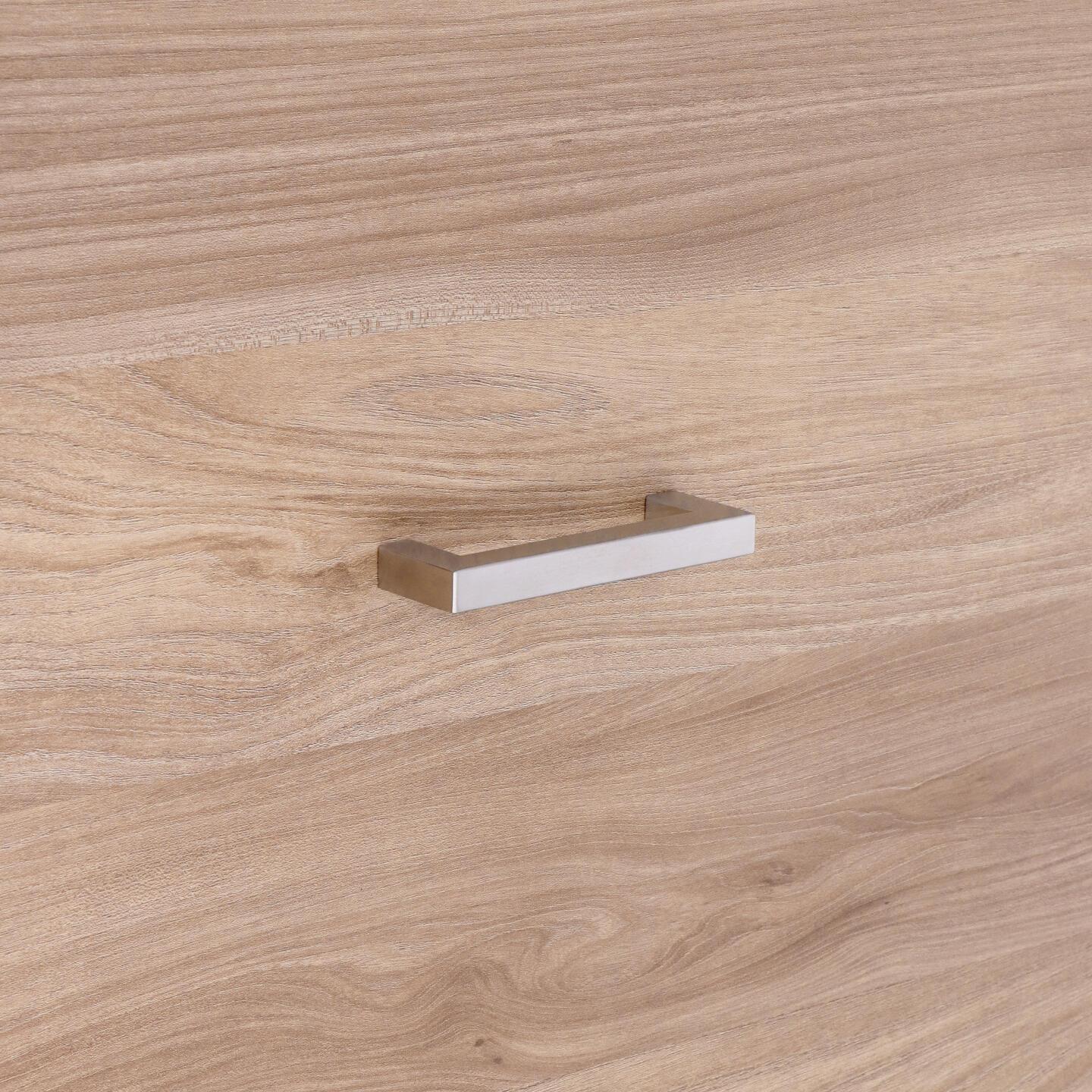 Poignée pour meubles en Acier inox Entraxe 96mm finition inox satiné - Gris / argent, Acier inoxydable - Image 5