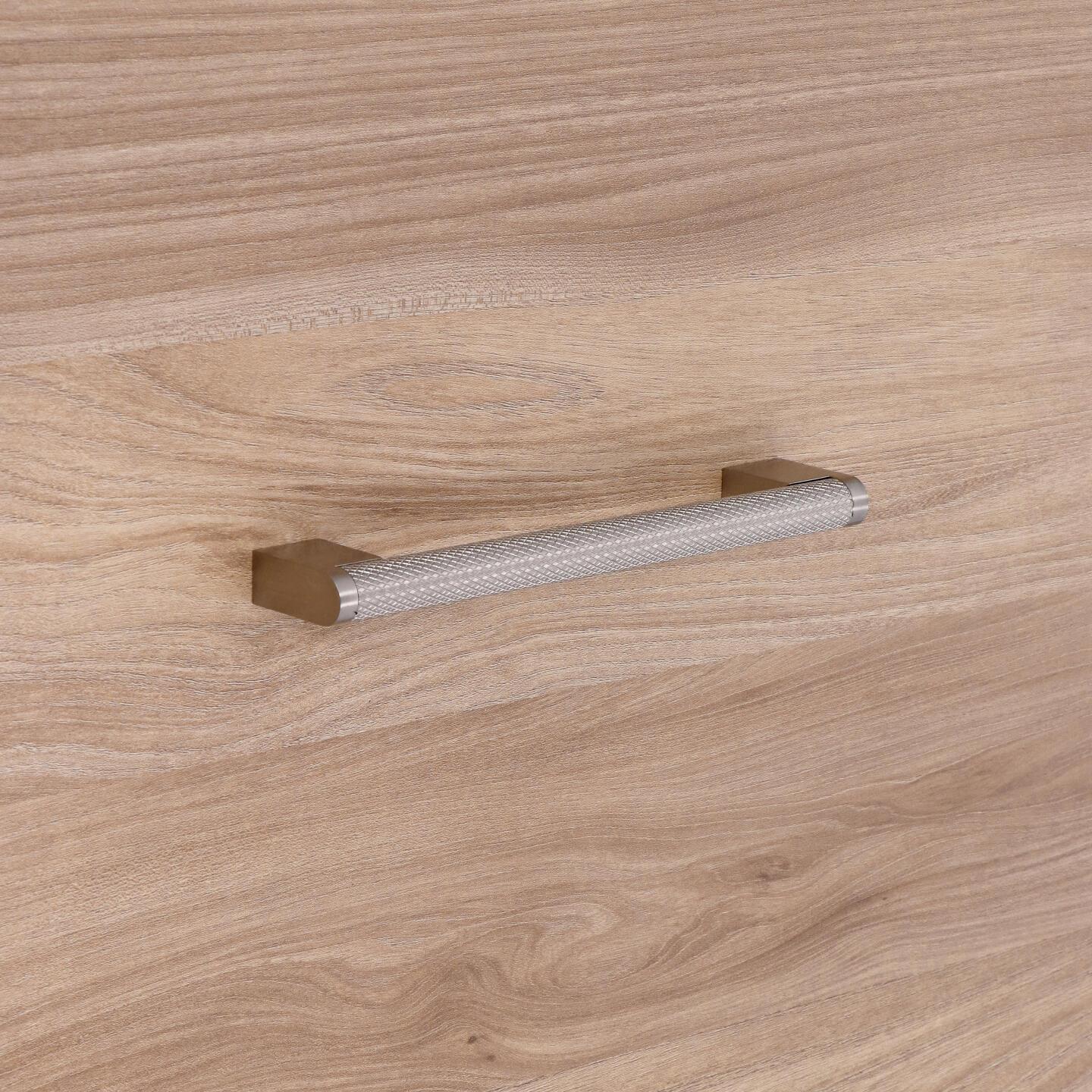 Poignée pour meubles en Acier inox et zamac Entraxe 160mm Nichel satiné - Gris / argent, Acier inoxydable – Image 5