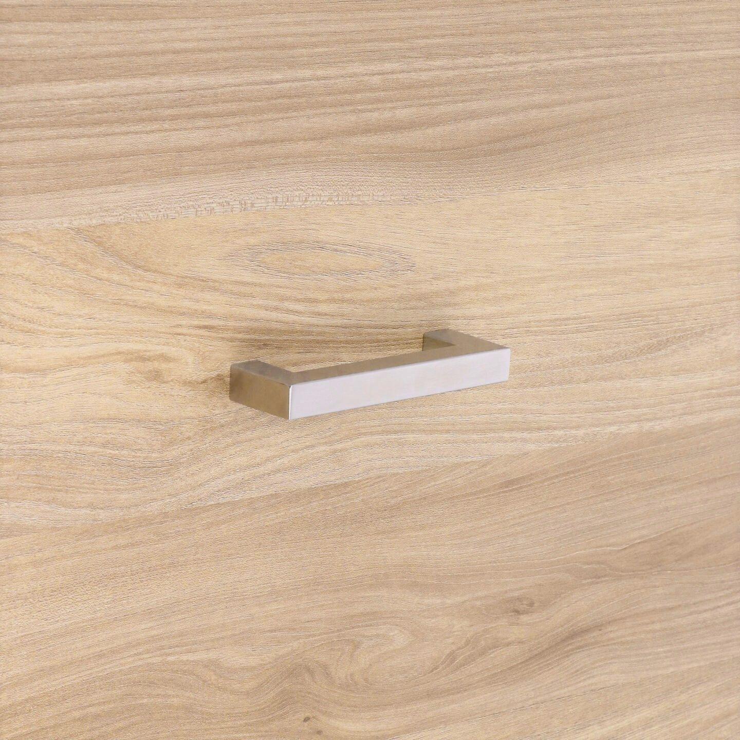 Poignée pour meubles en inox Entraxe 96mm finition inox satiné - Gris / argent, Acier inoxydable – Image 5