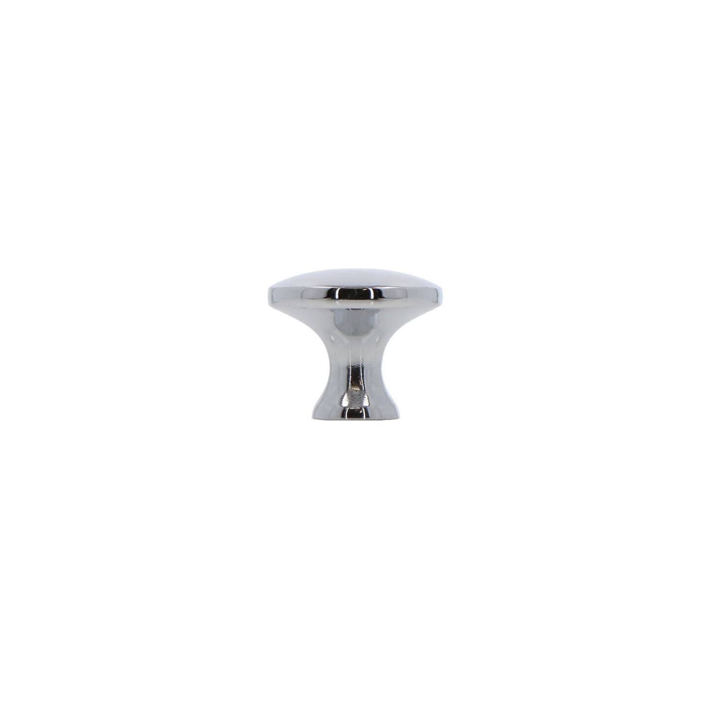 Bouton pour meubles en zamac Diamètre 28mm chrome poli - Gris / argent, Zamak – Image 2