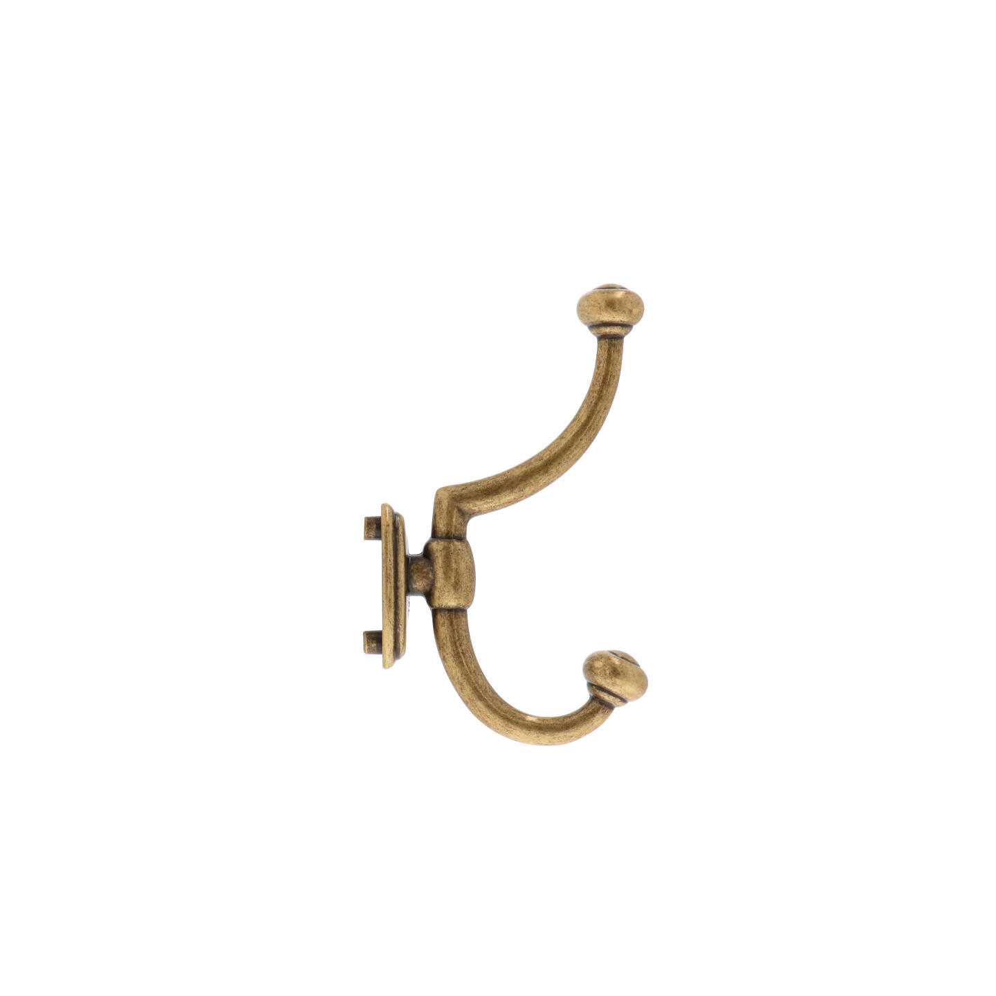 Portemanteau en zamac Entraxe 32mm Florence antique - Marron, Zamak - Imagen 3