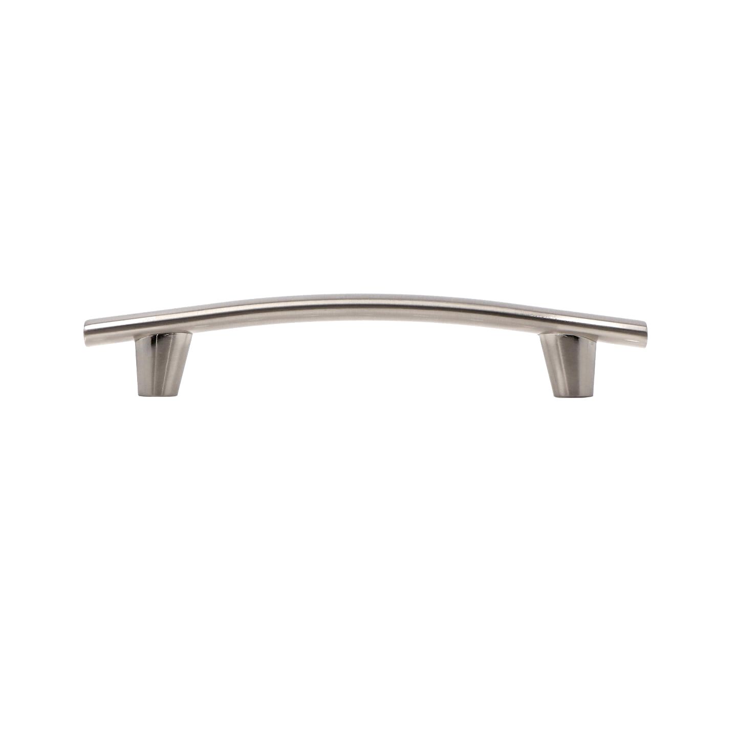 Poignée pour meubles en zamac Entraxe 128mm Nichel satiné - Gris / argent, Zamak - Image 2