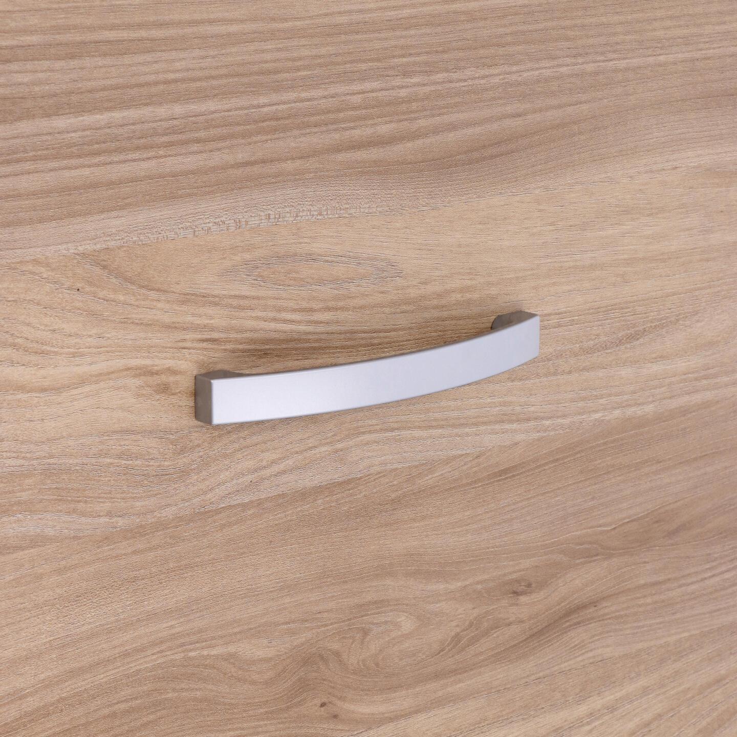 Poignée pour meubles en zamac Entraxe 160mm Aluminium mat verni - Gris / argent, Zamak - Imagen 5