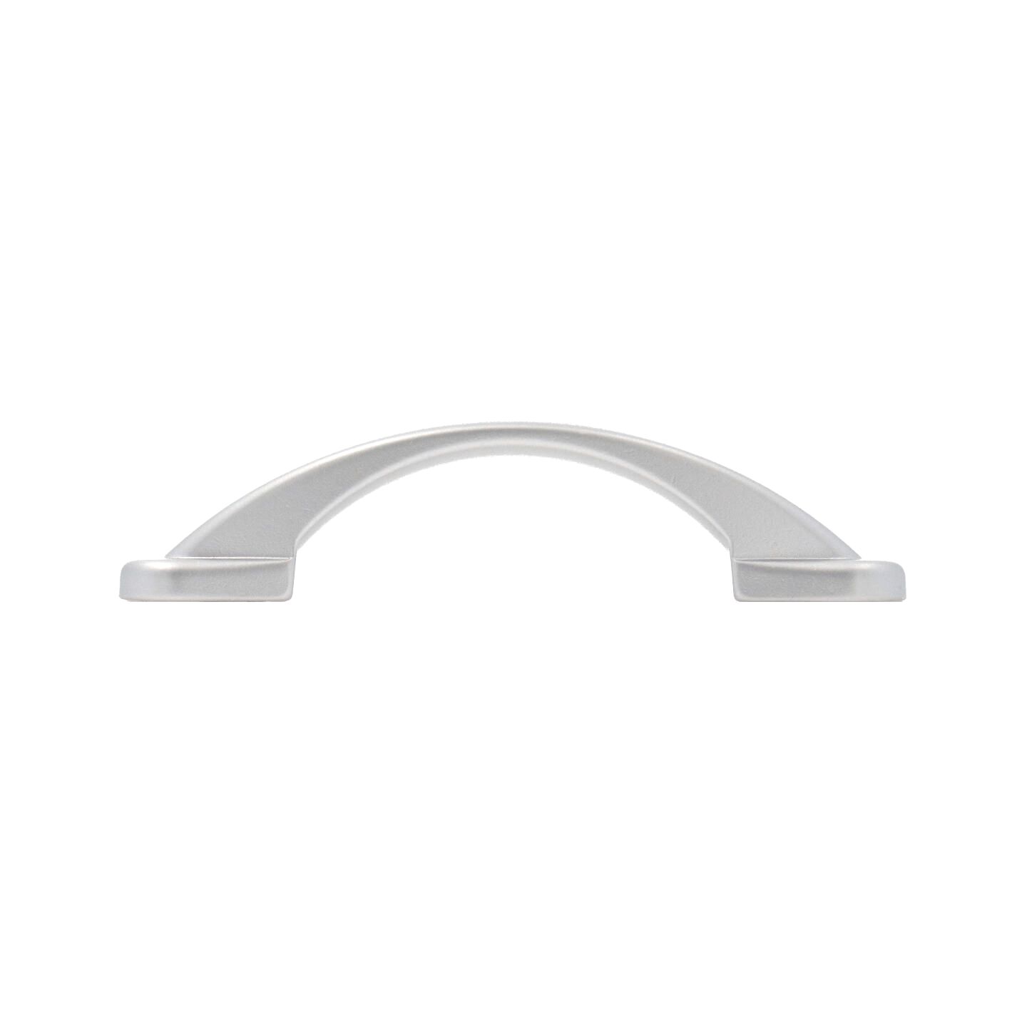 Poignée pour meubles en zamac Entraxe 64mm Aluminium mat verni - Gris / argent, Zamak – Image 2