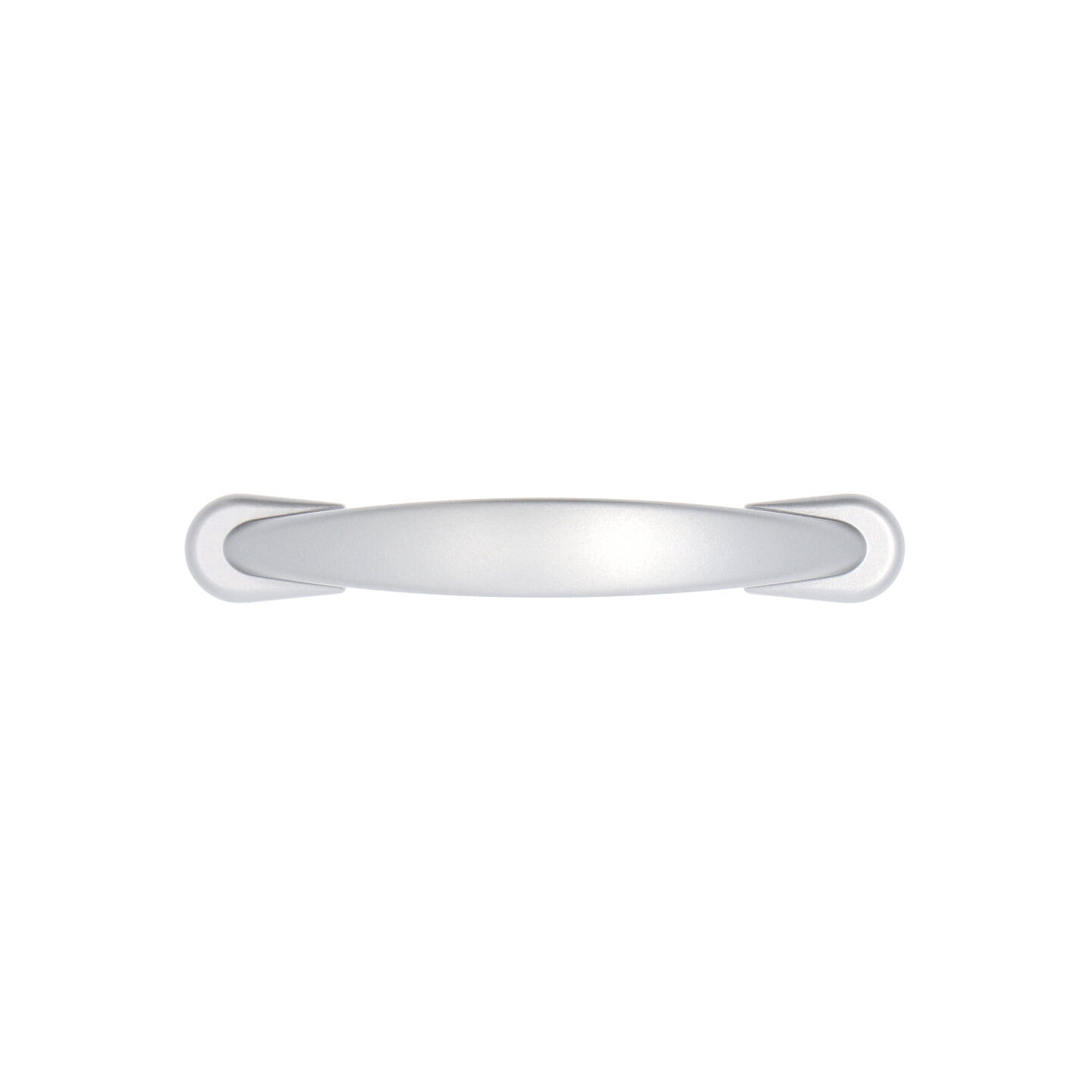 Poignée pour meubles en zamac Entraxe 64mm Aluminium mat verni - Gris / argent, Zamak – Image 3