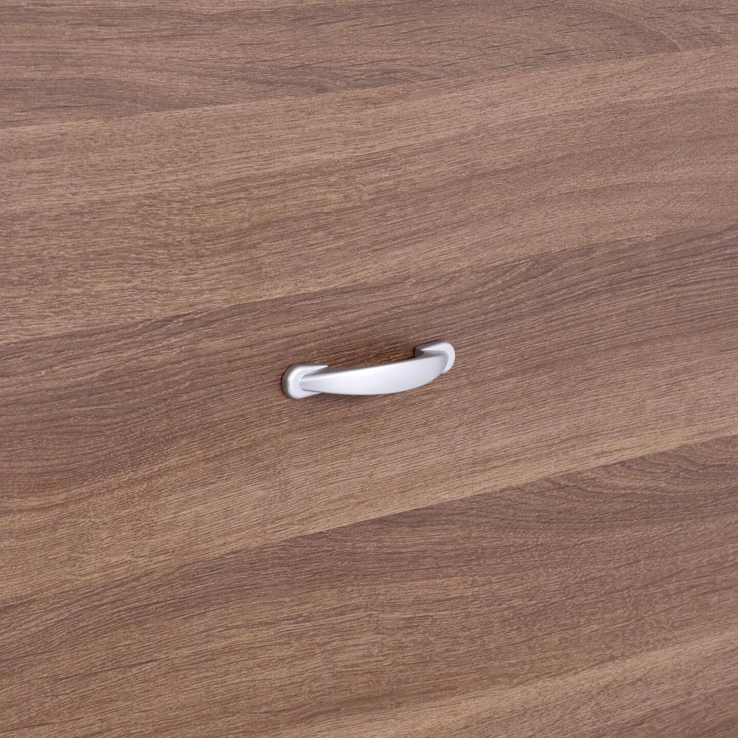 Poignée pour meubles en zamac Entraxe 64mm Aluminium mat verni - Gris / argent, Zamak – Image 5