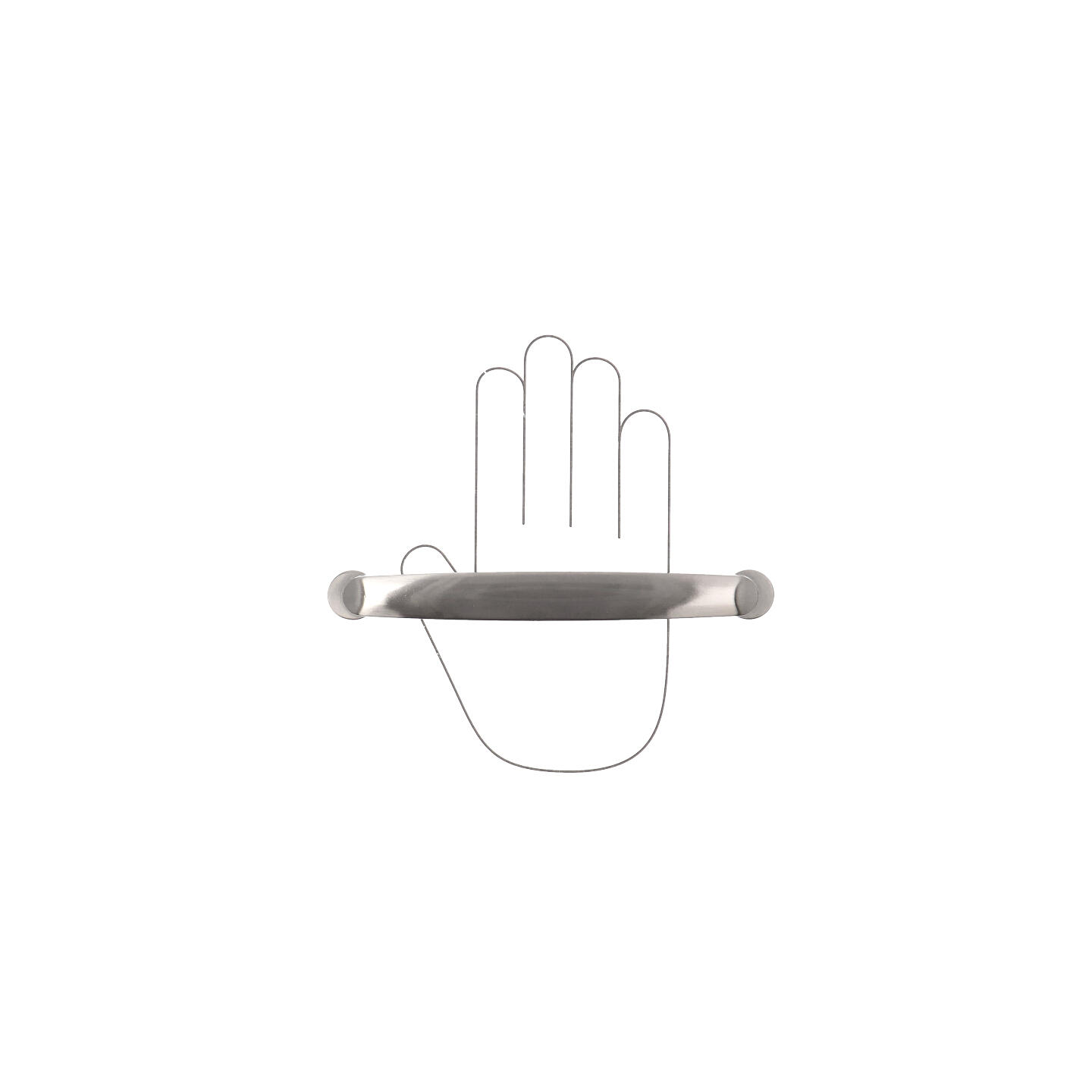 Poignée pour meubles en zamac Entraxe 160mm Nichel satiné - Gris / argent, Zamak – Image 4