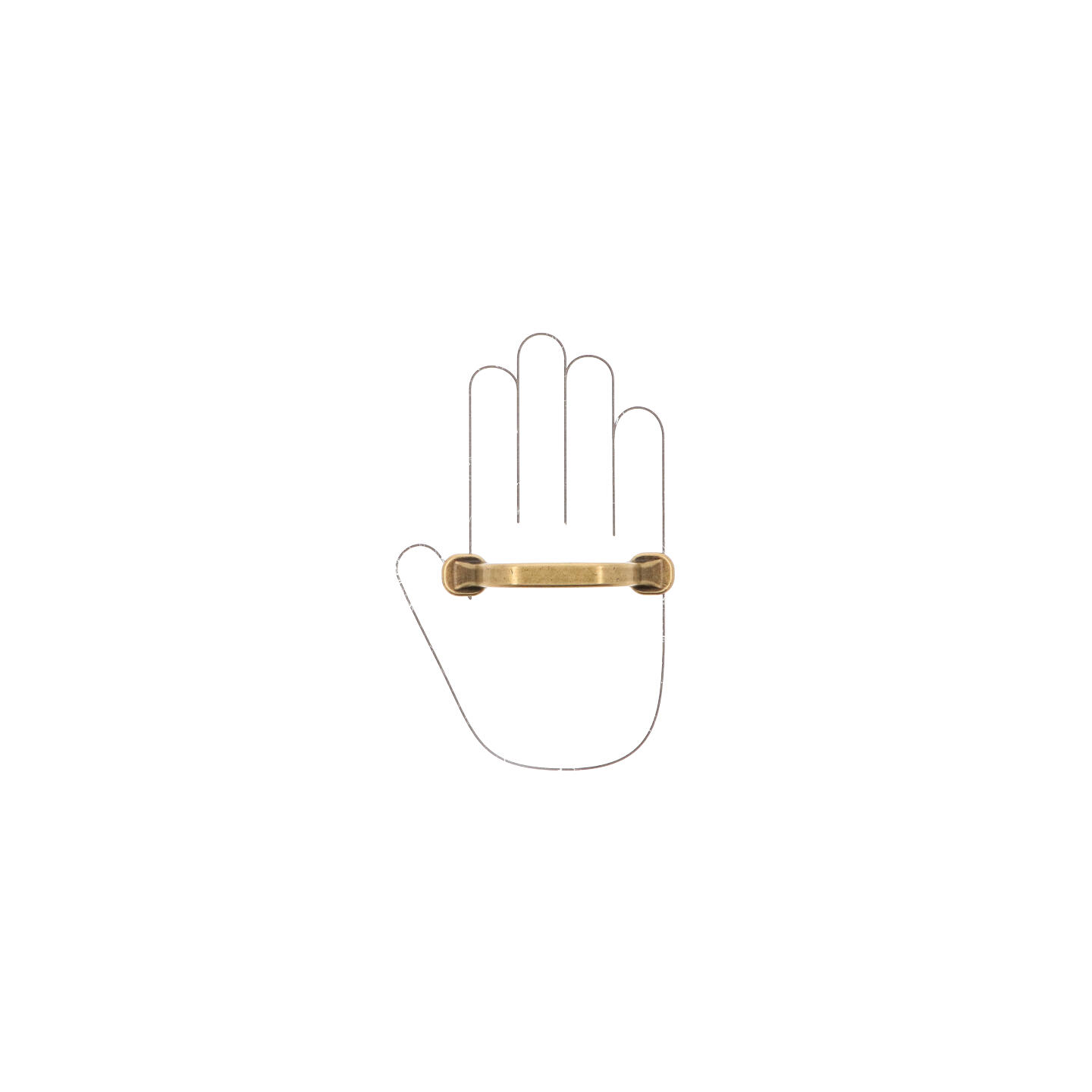 Poignée pour meubles en zamac Entraxe 64mm Florence antique - Marron, Zamak – Image 4