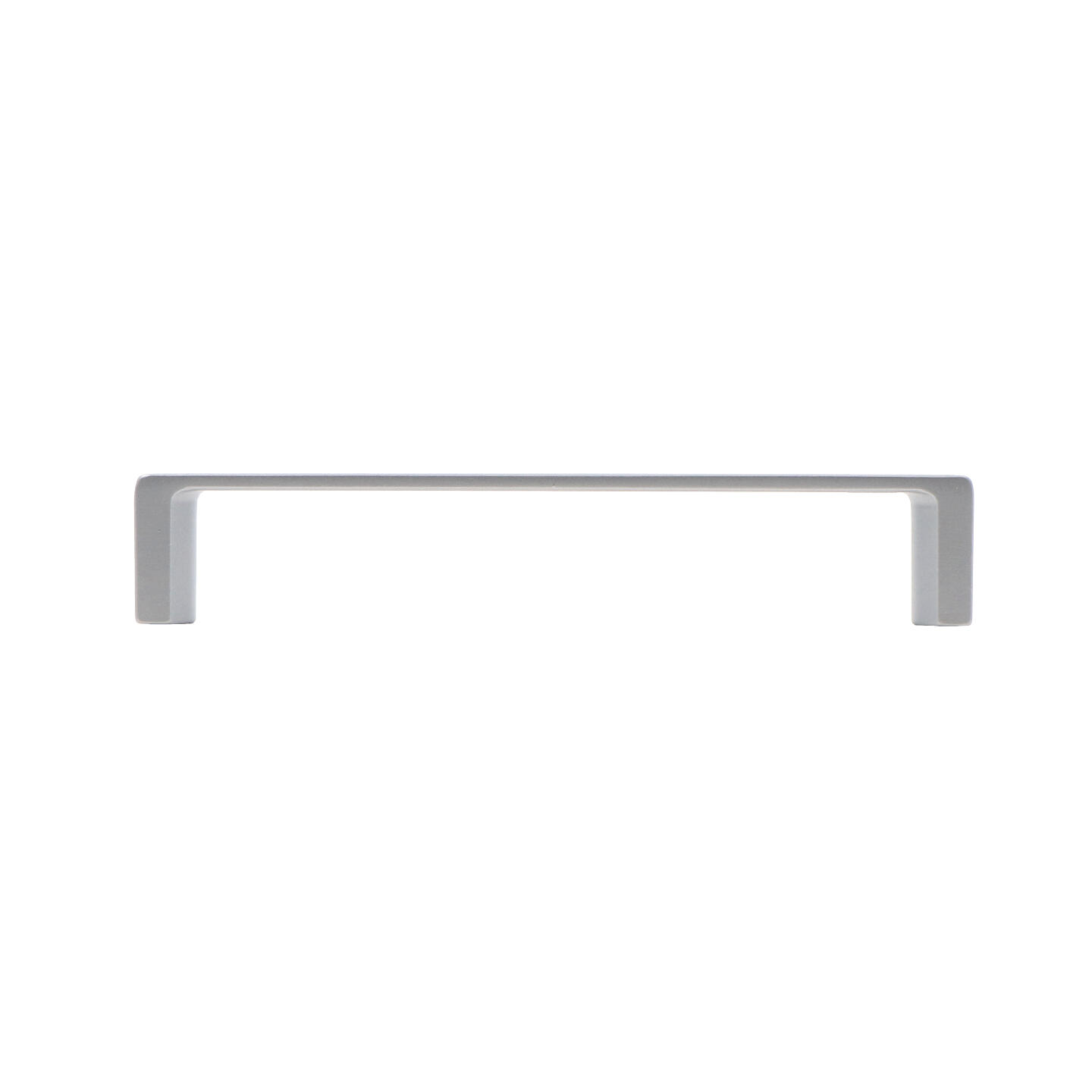 Poignée pour meubles en zamac Entraxe 128mm Aluminium mat verni - Gris / argent, Zamak – Image 2