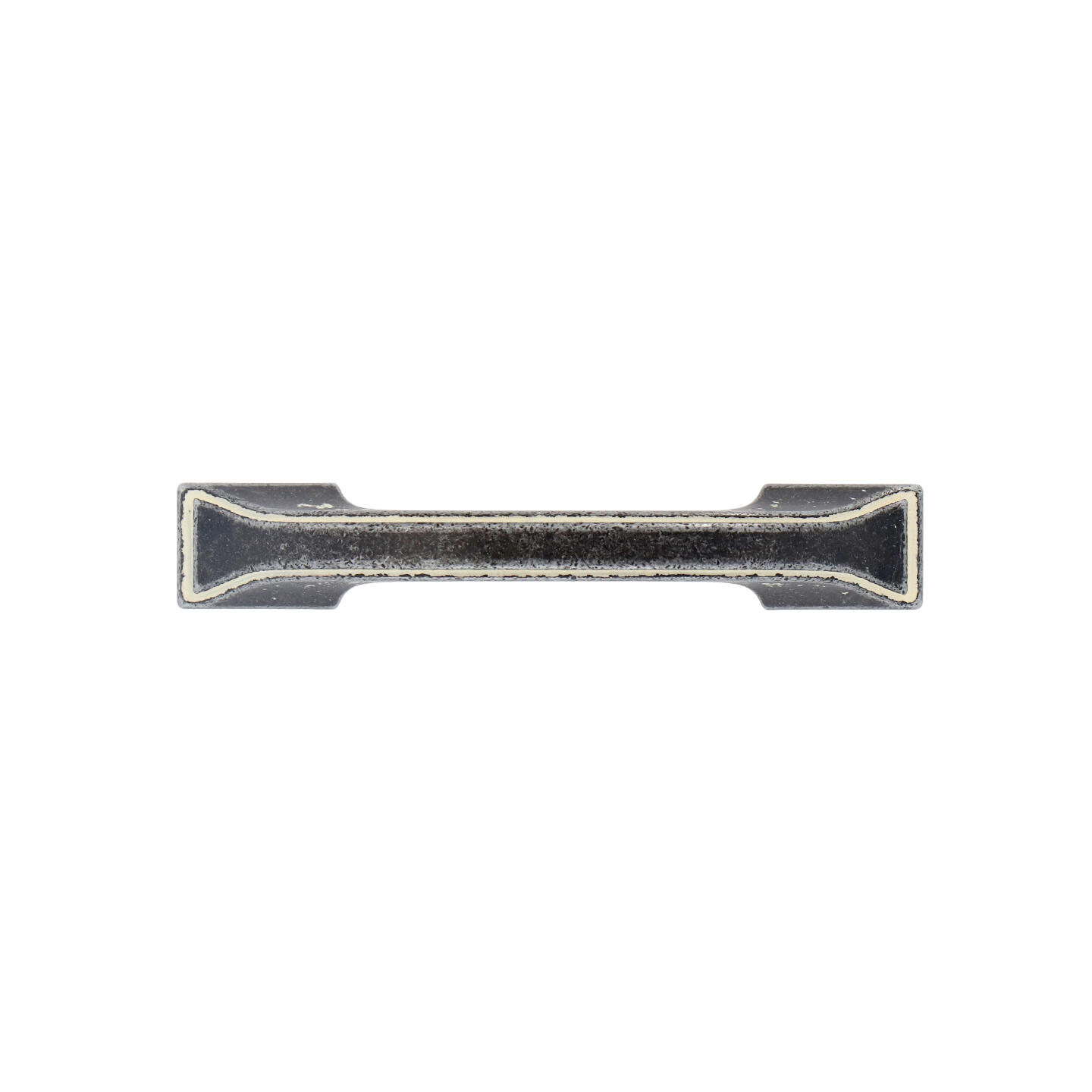 Poignée pour meubles en zamac Entraxe 64mm Ivoire rustique - Gris / argent, Zamak – Image 3