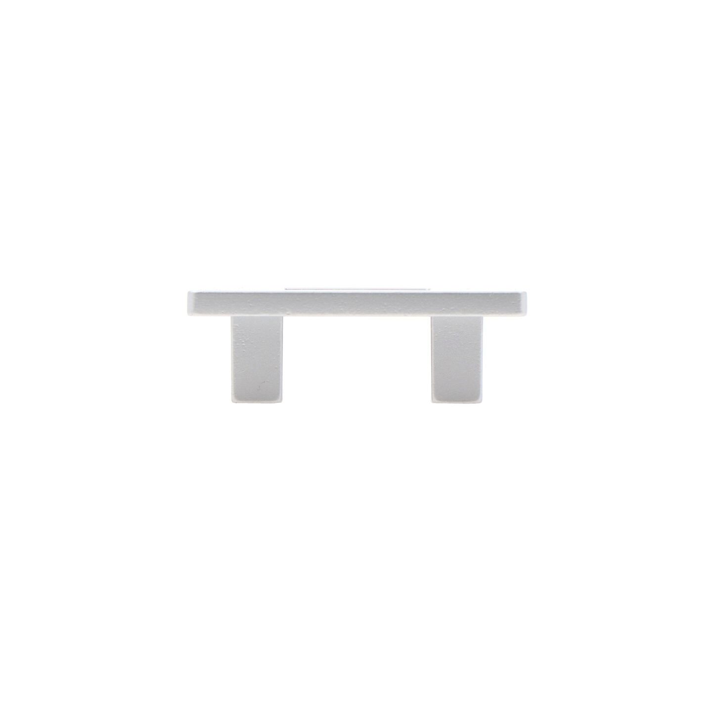 Poignée pour meubles en zamac Entraxe 32mm Aluminium mat verni - Gris / argent, Zamak – Image 2
