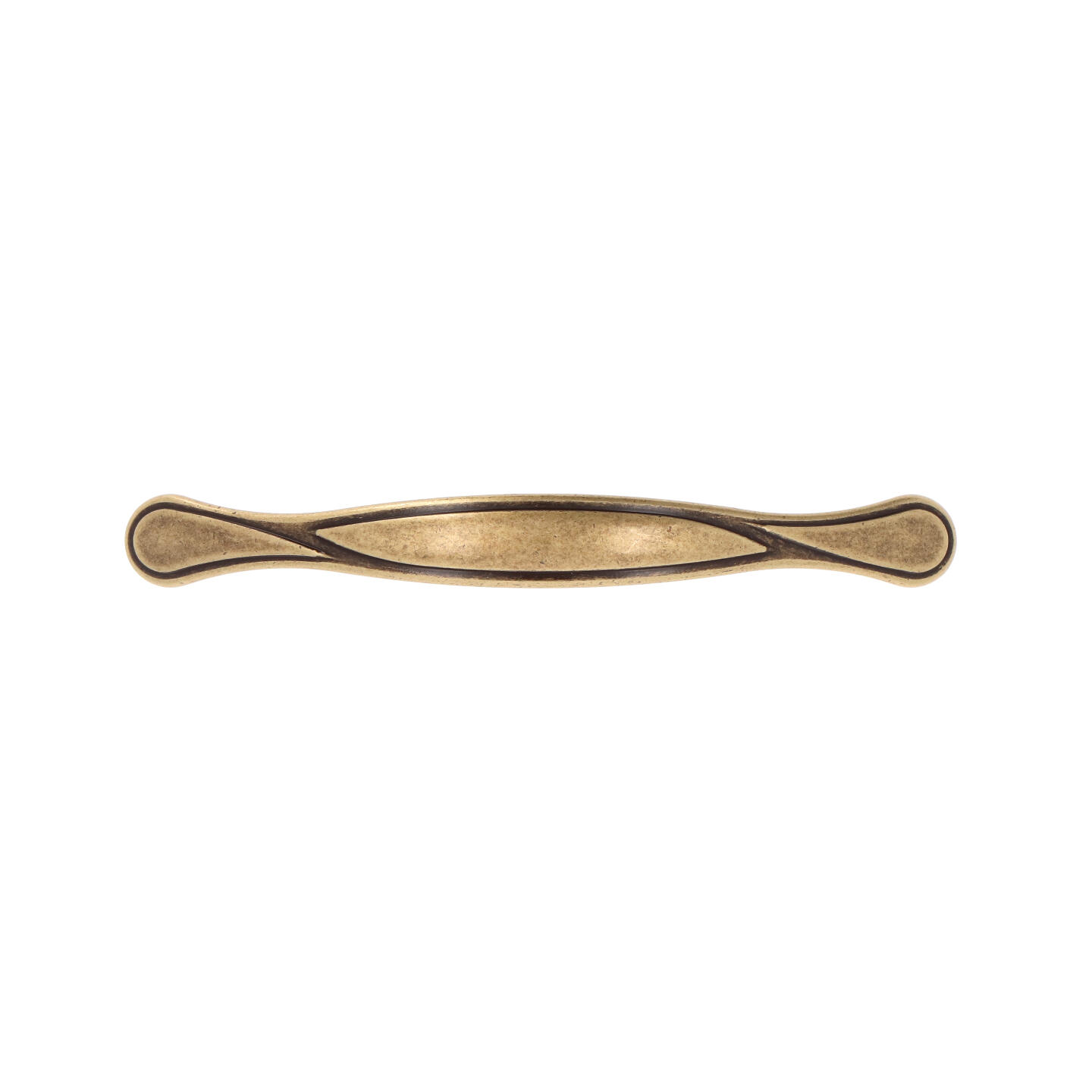Poignée pour meubles en zamac Entraxe 96mm Florence antique - Marron, Zamak - Image 3