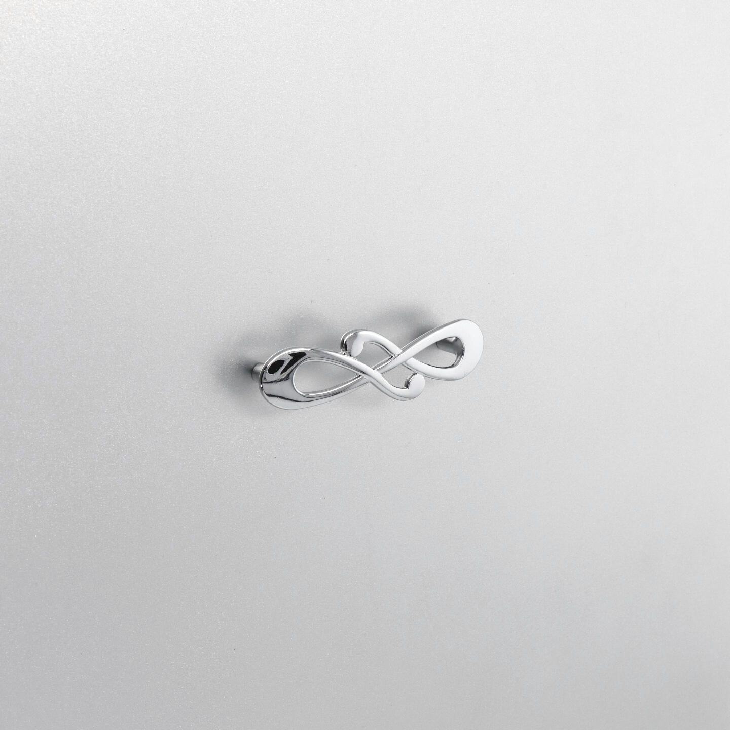 Poignée pour meubles en zamac Entraxe 96mm chrome poli - Gris / argent, Zamak - Image 5