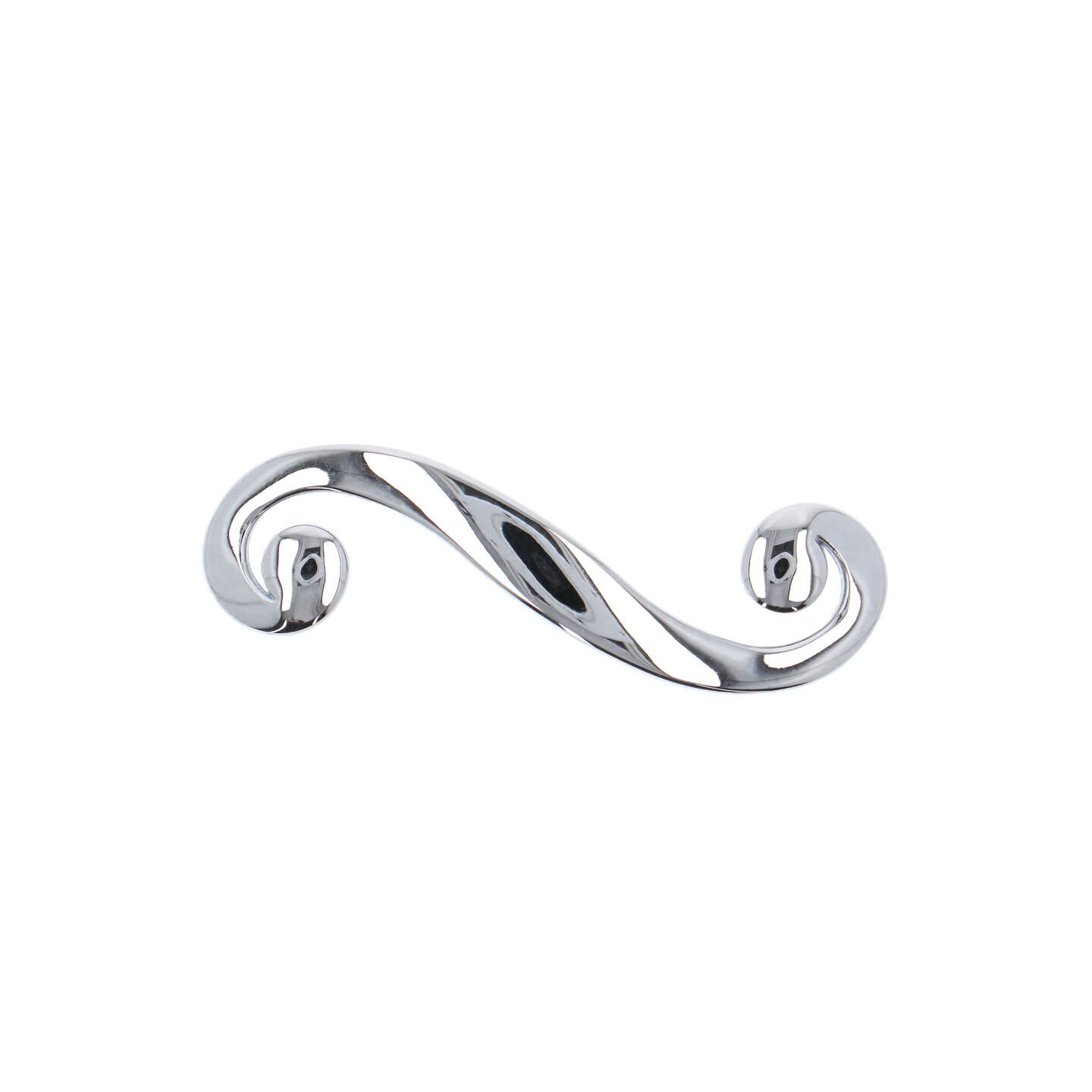 Poignée pour meubles en zamac Entraxe 64mm chrome poli - Gris / argent, Zamak – Image 3