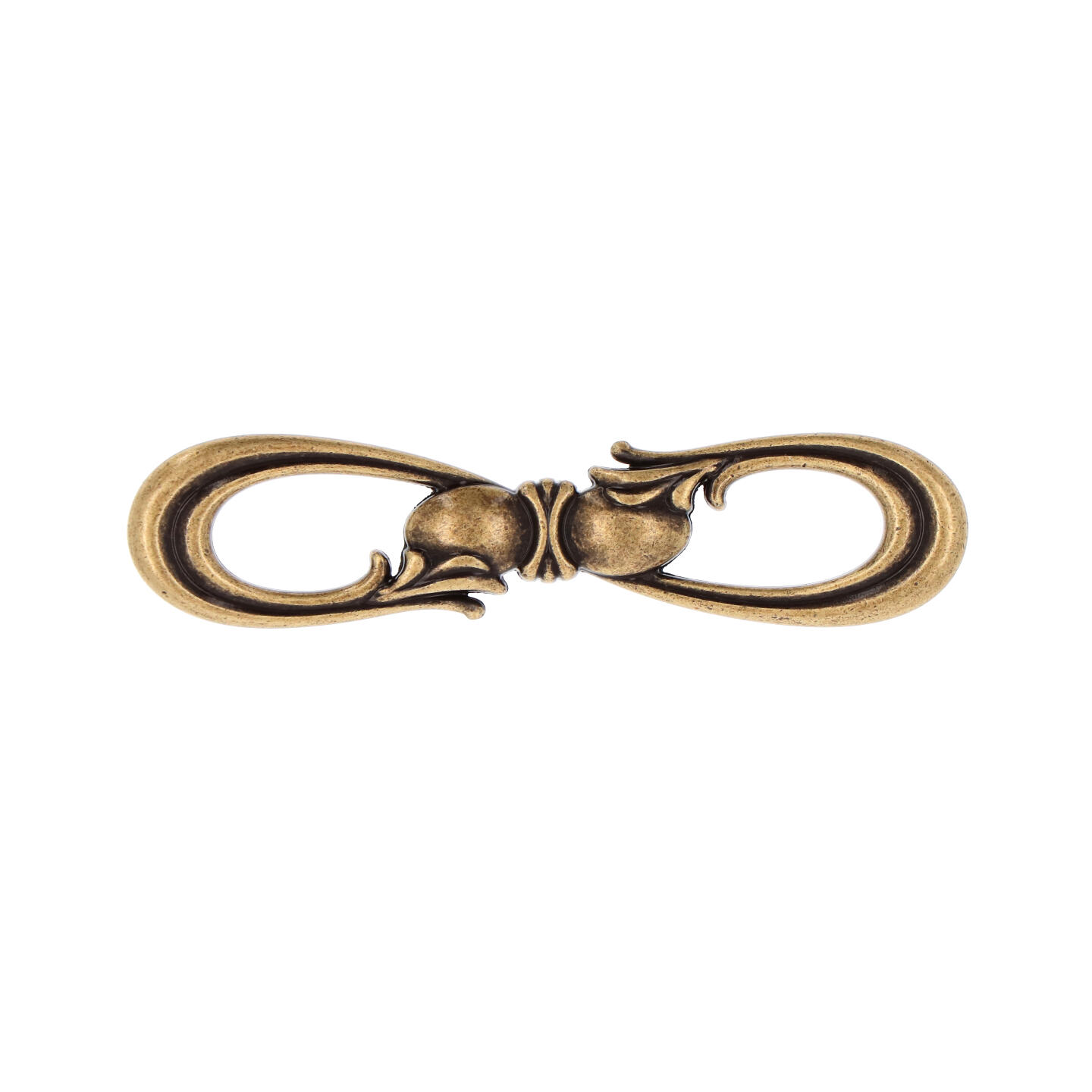 Poignée pour meubles en zamac Entraxe 96mm Florence antique - Marron, Zamak - Image 3