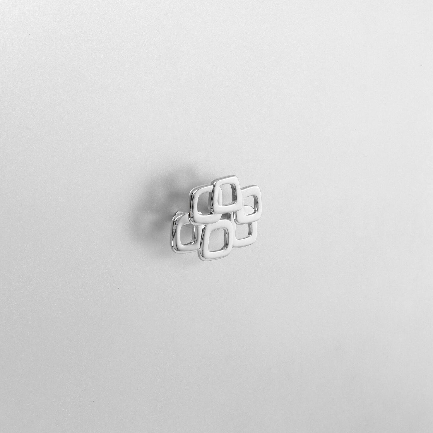 Poignée pour meubles en zamac Entraxe 32mm chrome poli - Gris / argent, Zamak - Image 5