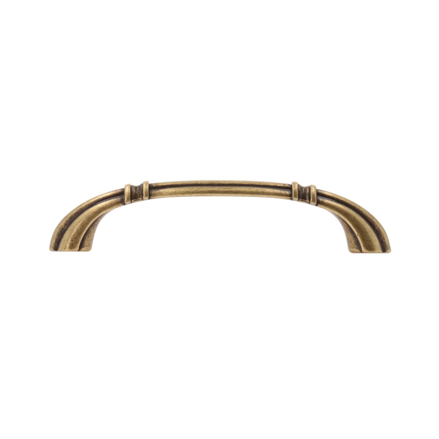 Poignée pour meubles en zamac Entraxe 96mm Florence antique - Marron, Zamak – Image 2