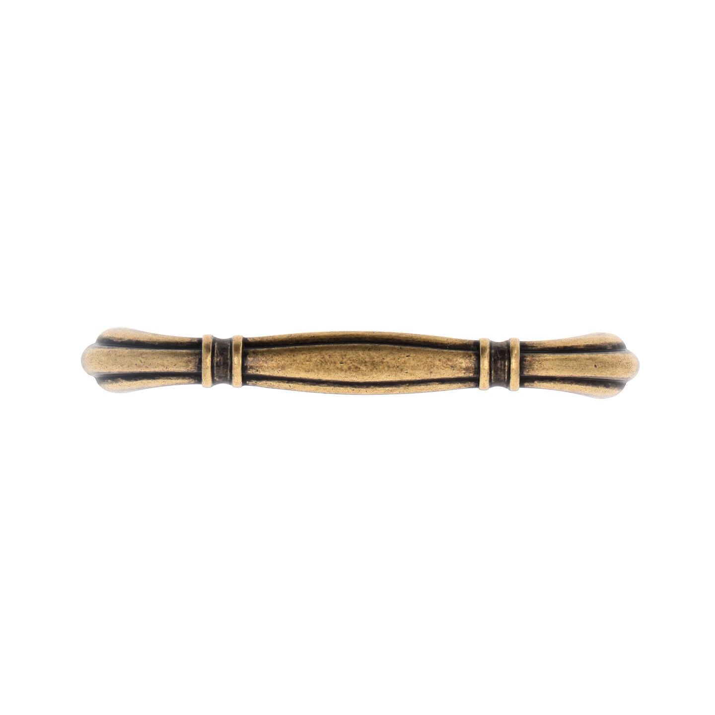 Poignée pour meubles en zamac Entraxe 96mm Florence antique - Marron, Zamak – Image 3