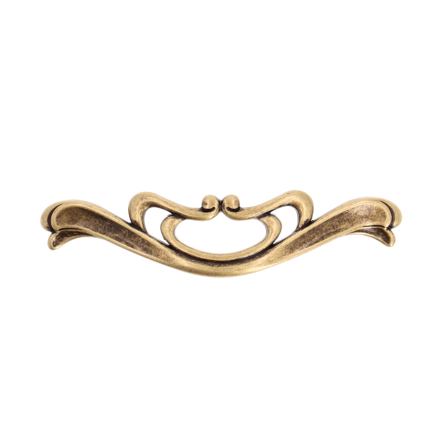 Poignée pour meubles en zamac Entraxe 96mm Florence antique - Marron, Zamak – Image 3