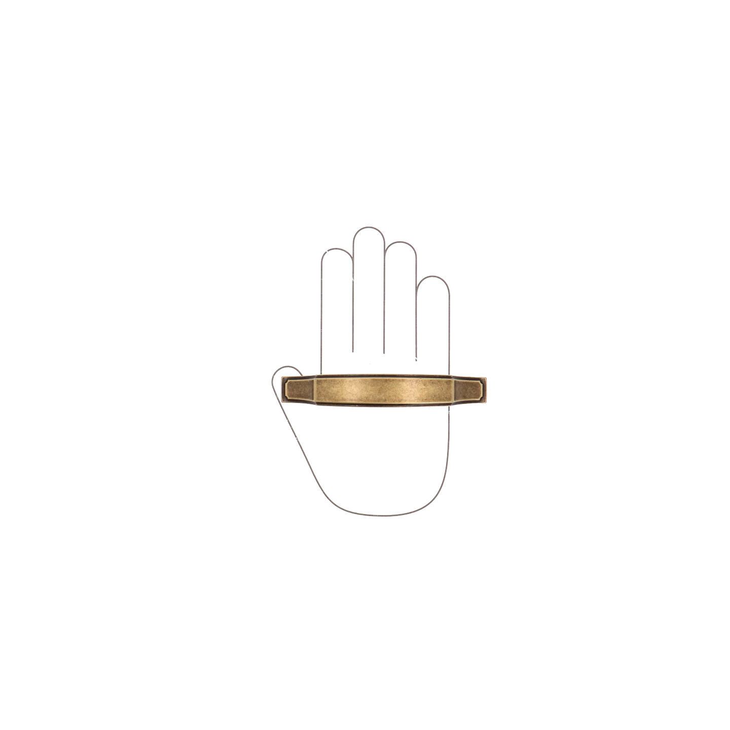 Poignée pour meubles en zamac Entraxe 96mm Florence antique - Marron, Zamak – Image 4