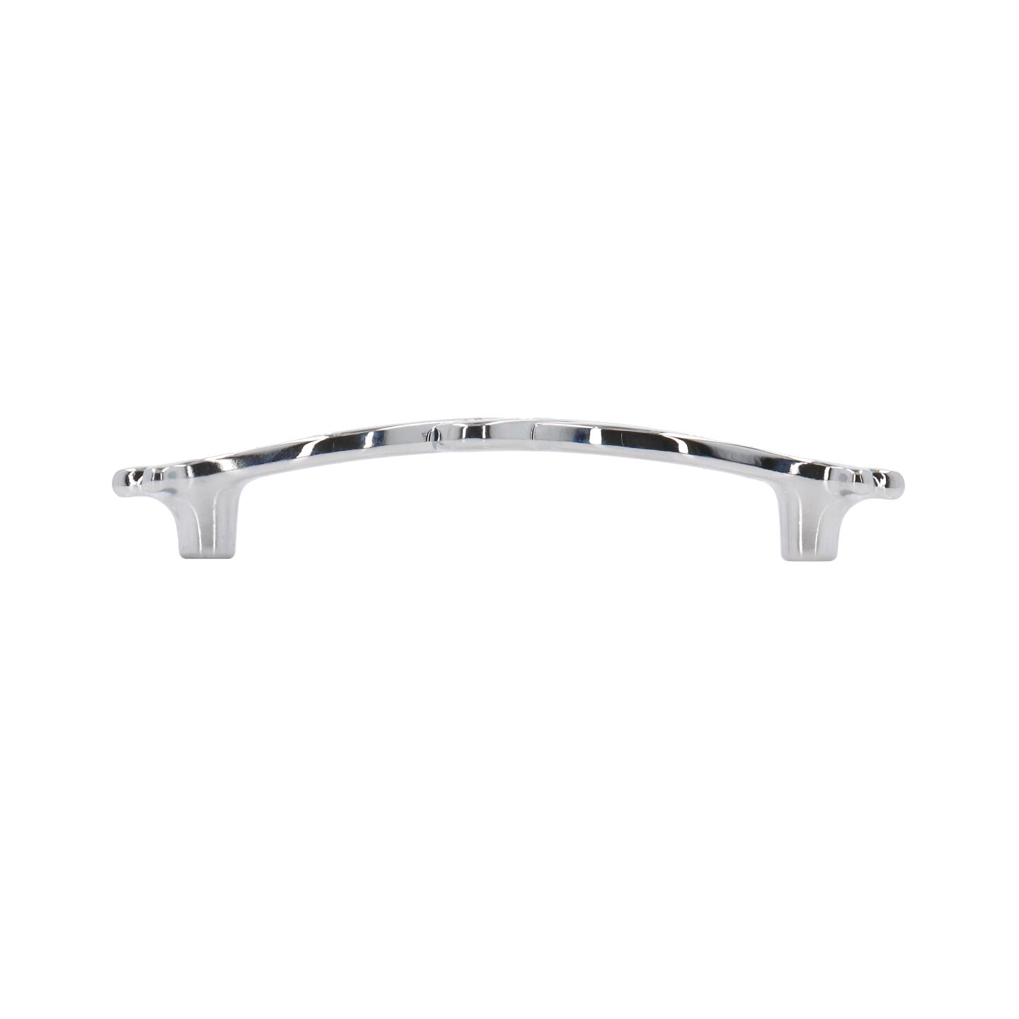 Poignée pour meubles en zamac et cristal Entraxe 96mm chrome poli - Gris / argent, Zamak – Image 2