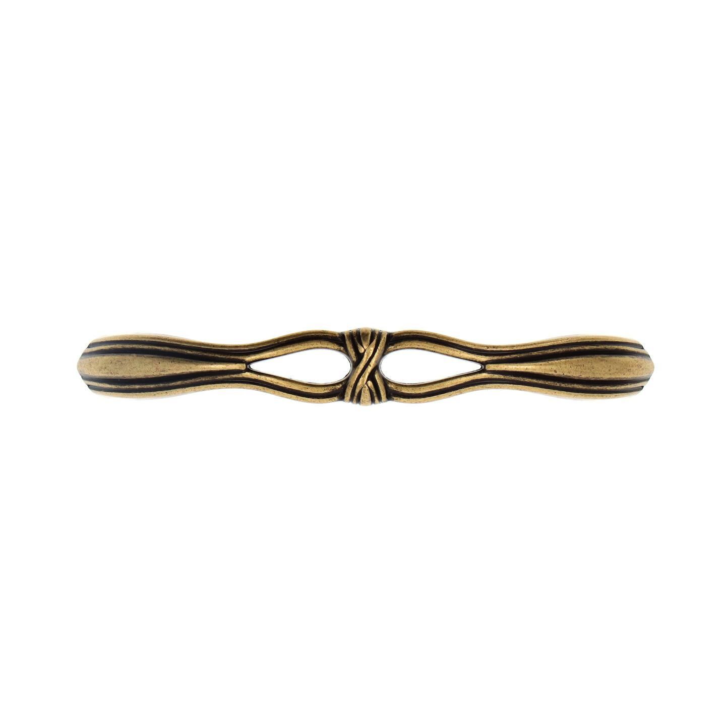Poignée pour meubles en zamac Entraxe 96mm Florence antique - Marron, Zamak - Image 3
