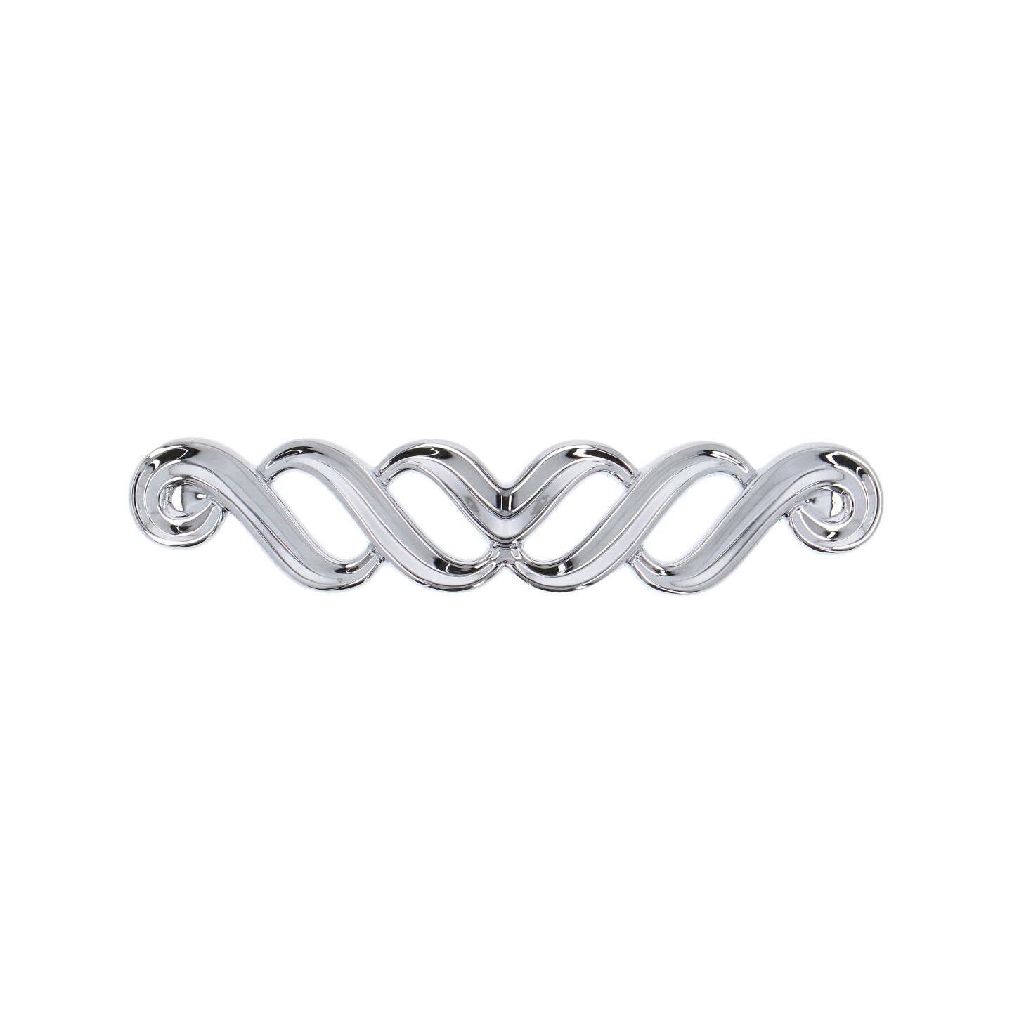Poignée pour meubles en zamac Entraxe 96mm chrome poli - Gris / argent, Zamak – Image 3