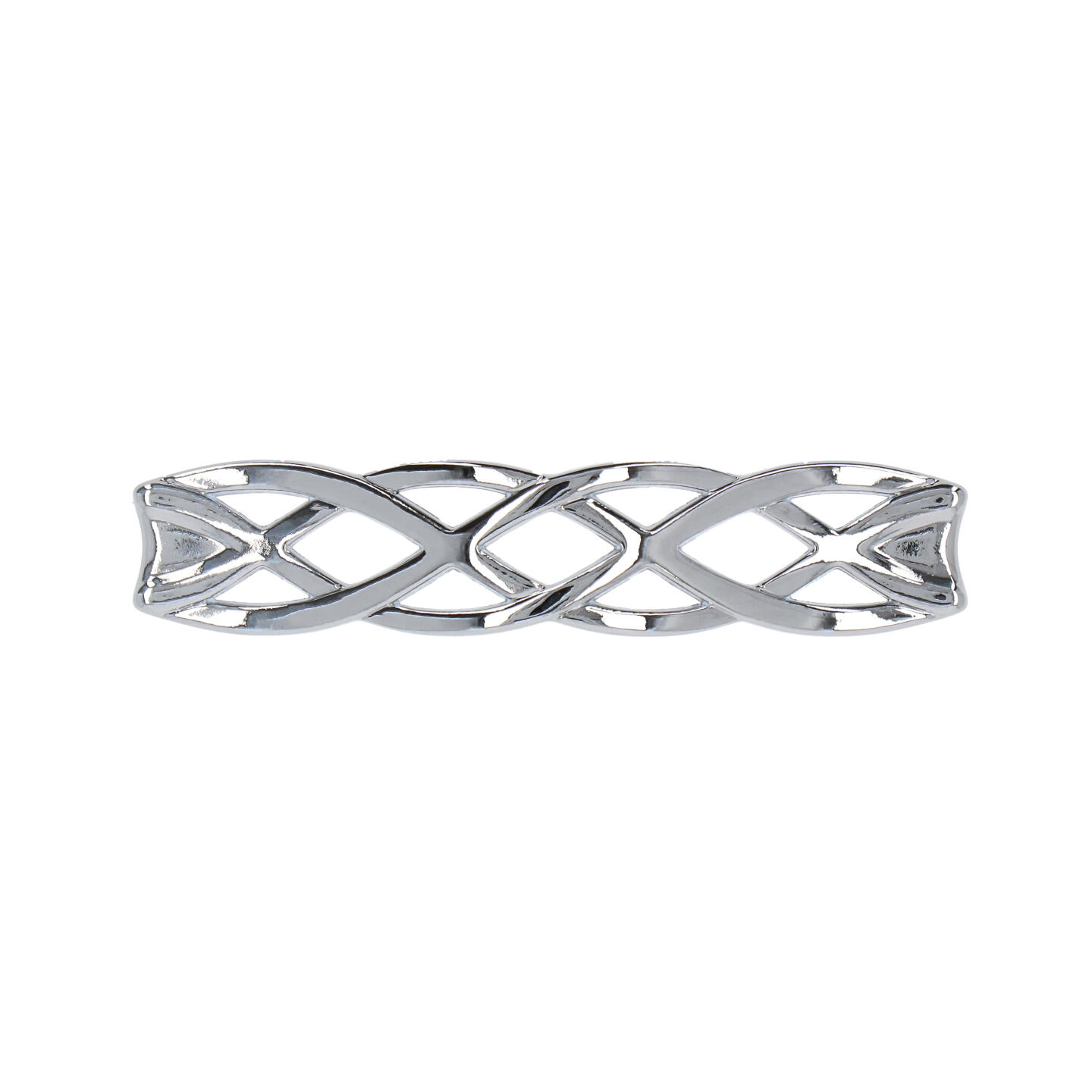 Poignée pour meubles en zamac Entraxe 96mm chrome poli - Gris / argent, Zamak – Image 3