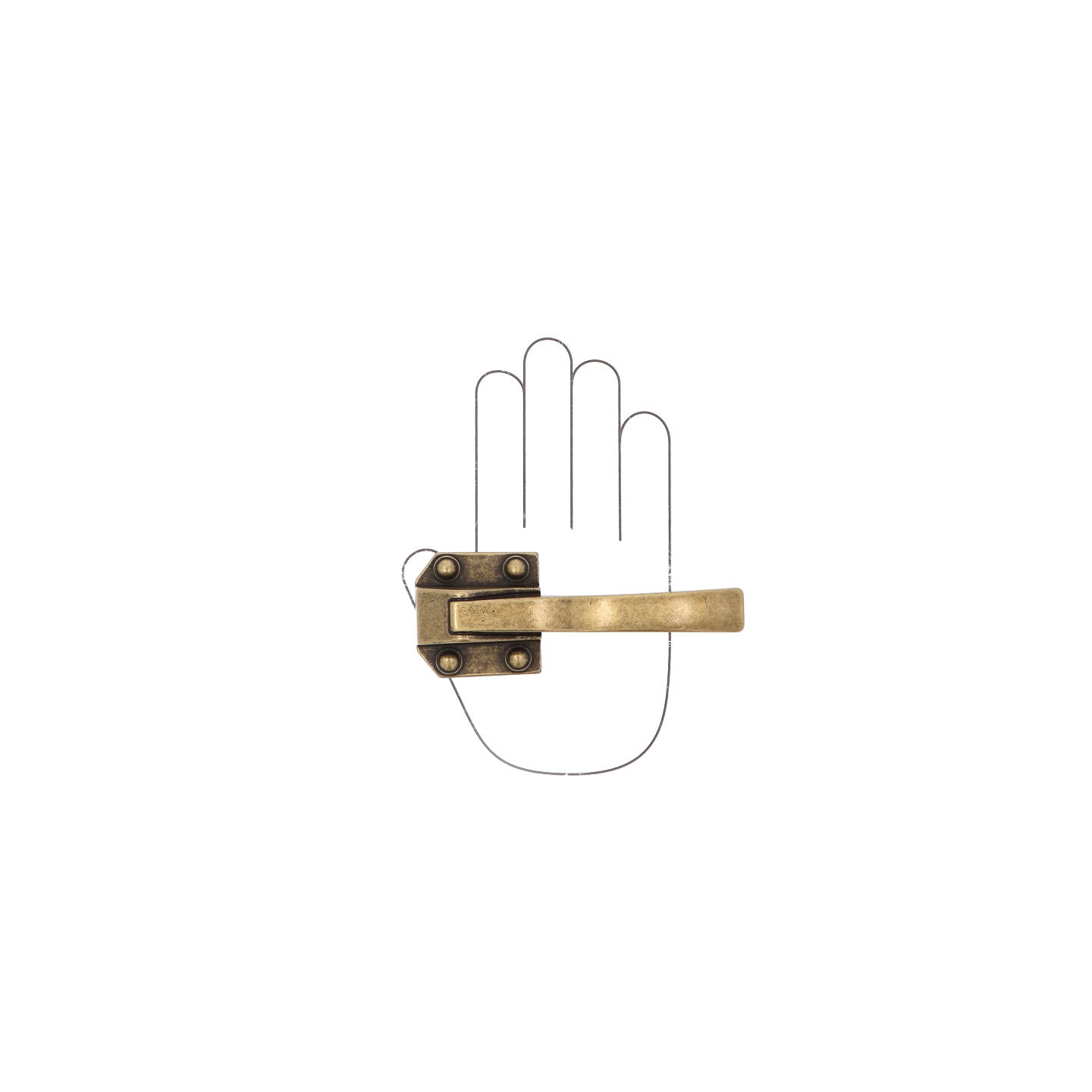 Poignée pour meubles en zamac Entraxe 32mm Florence antique - Marron, Zamak – Image 4