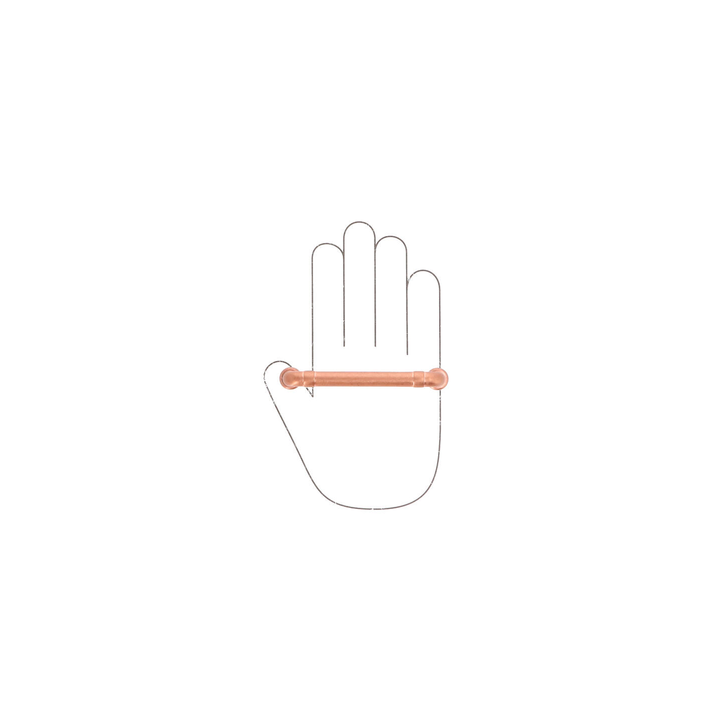 Poignée pour meubles en zamac Entraxe 96mm cuivre vintage - Orange / cuivré, Zamak – Image 4