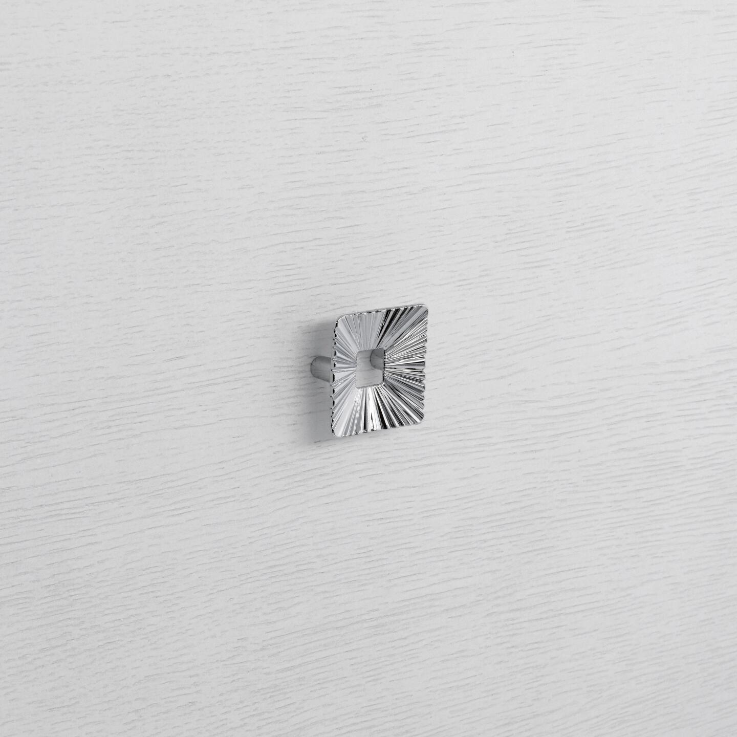 Poignée pour meubles en zamac Entraxe 32mm chrome poli - Gris / argent, Zamak – Image 5