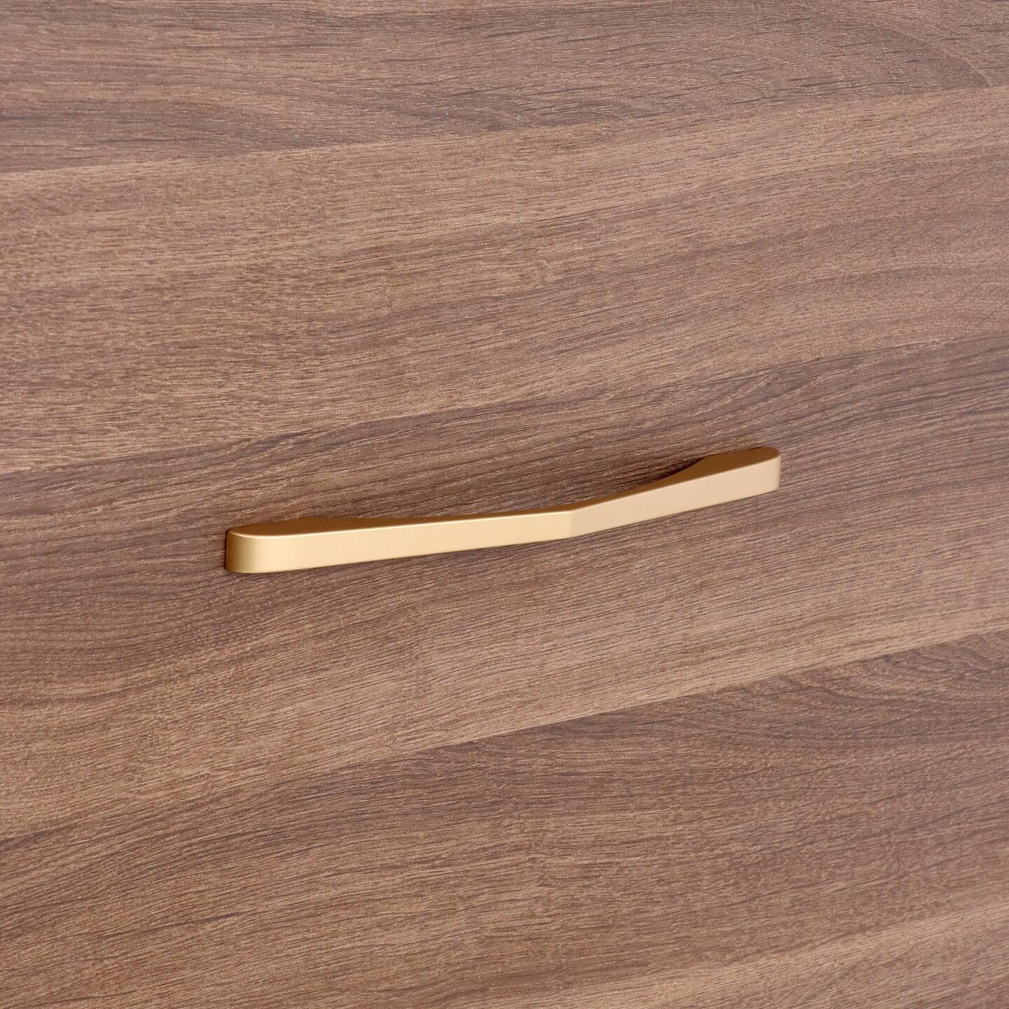 Poignée pour meubles en zamac Entraxe 160mm Alucover laiton - Jaune / doré, Zamak - Imagen 5