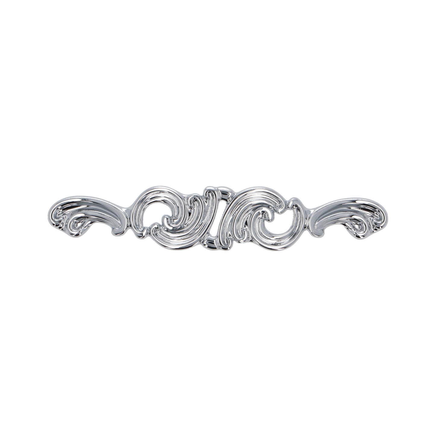 Poignée pour meubles en zamac Entraxe 96mm chrome poli - Gris / argent, Zamak - immagine 3
