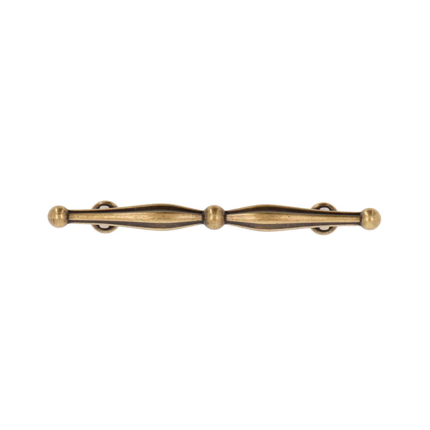 Poignée pour meubles en zamac Entraxe 96mm Florence antique - Marron, Zamak – Image 3