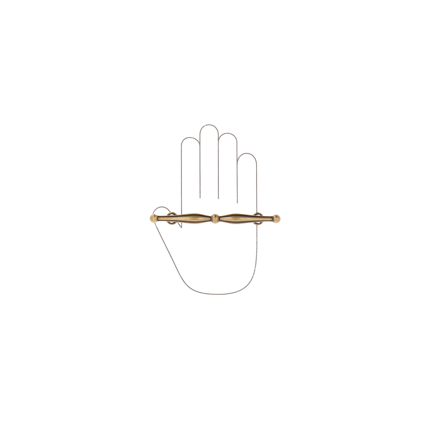 Poignée pour meubles en zamac Entraxe 96mm Florence antique - Marron, Zamak – Image 4