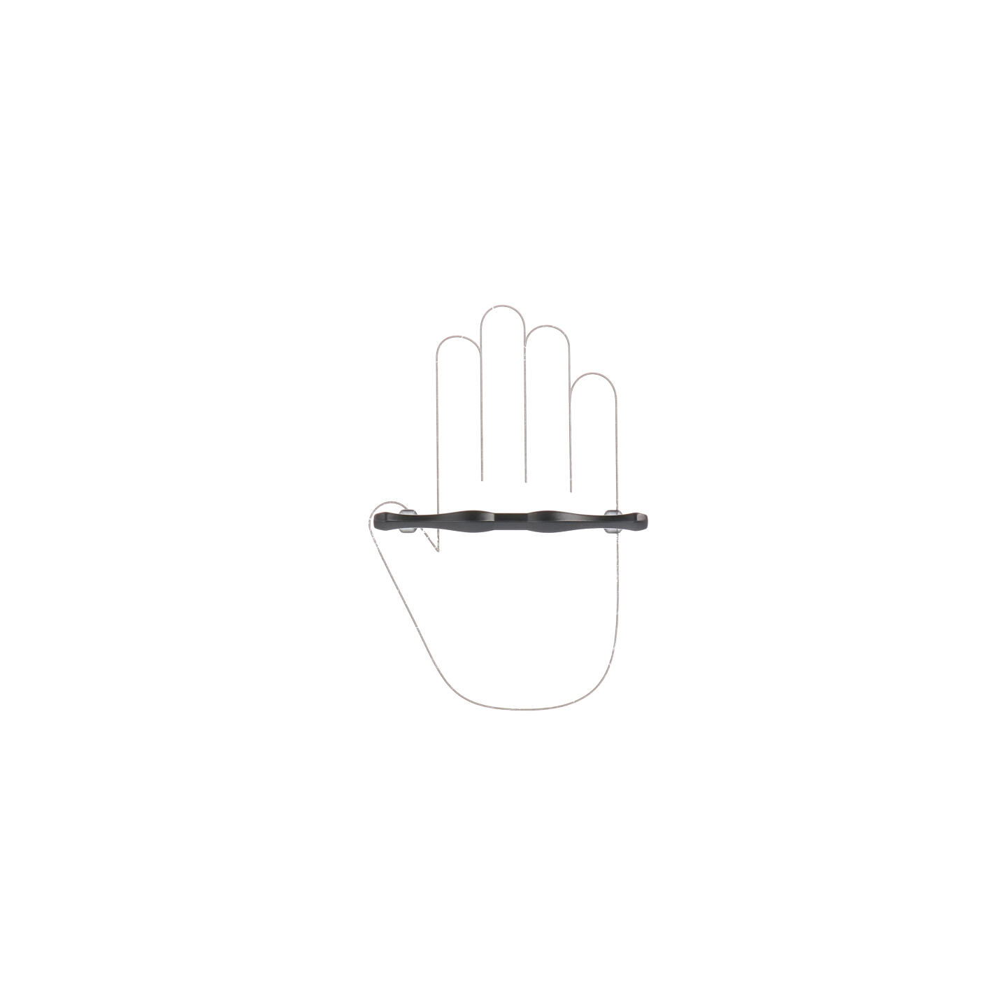Poignée pour meubles en zamac Entraxe 96mm Vernis noir mat - Zamak - Image 5