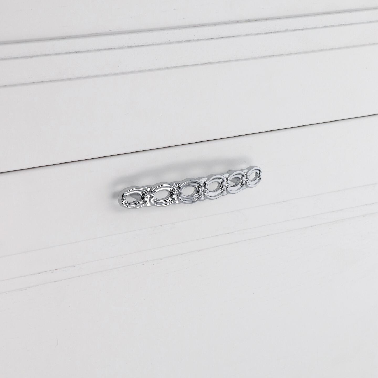 Poignée pour meubles en zamac Entraxe 96mm chrome poli - Gris / argent, Zamak – Image 5