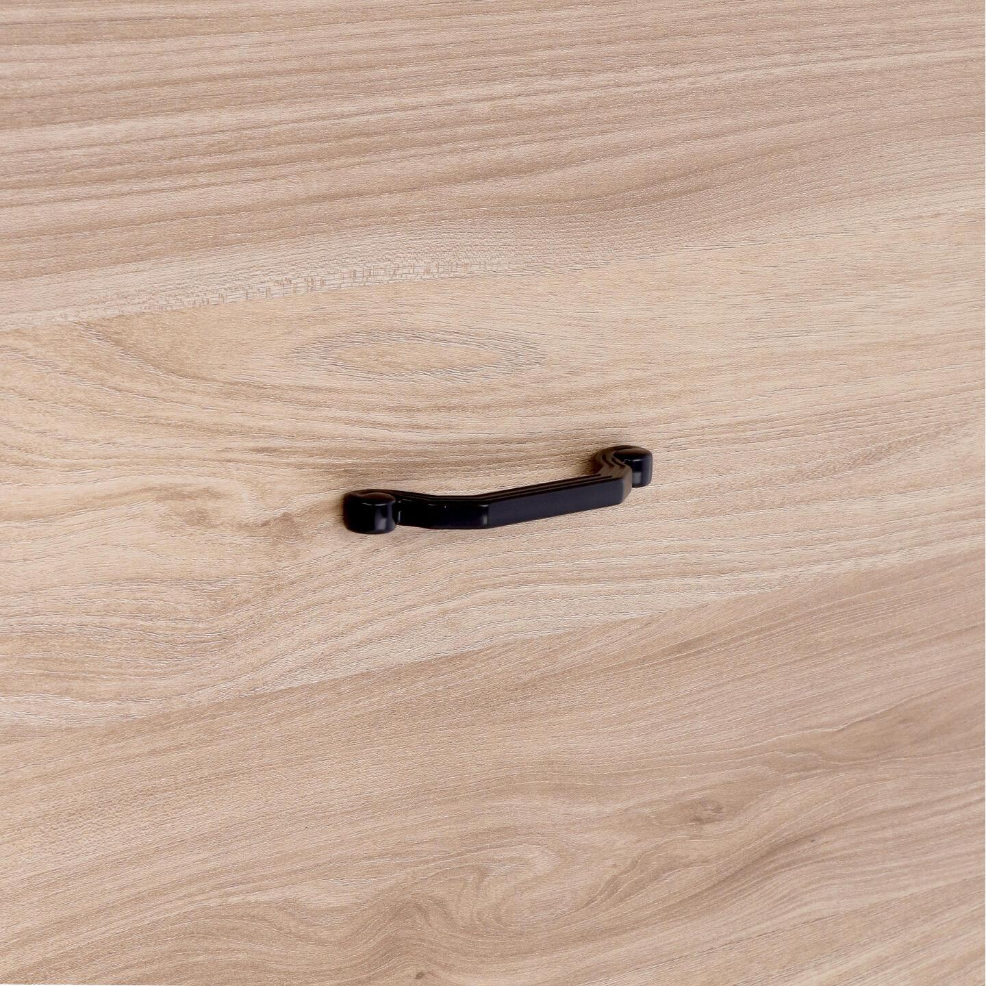 Poignée pour meubles en zamac Entraxe 96mm Vernis noir mat - Zamak - Image 5