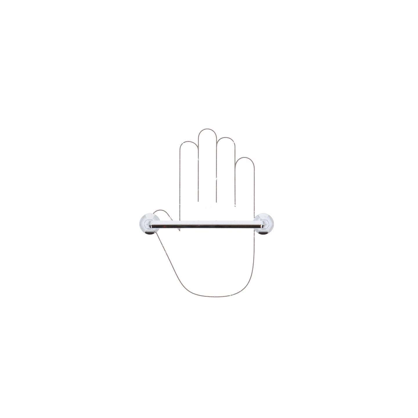 Poignée pour meubles en zamac Entraxe 128mm chrome poli - Gris / argent, Zamak – Image 4