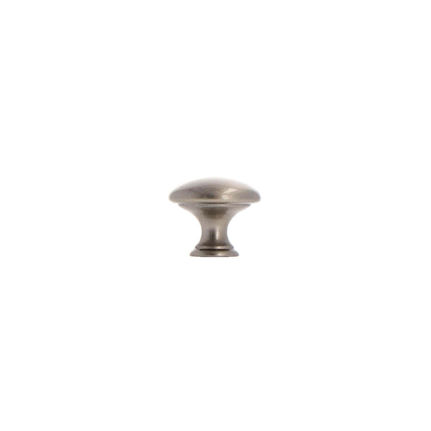 Bouton pour meubles en zamac Diamètre 25mm Vernis nickel satiné - Gris / argent, Zamak – Image 2