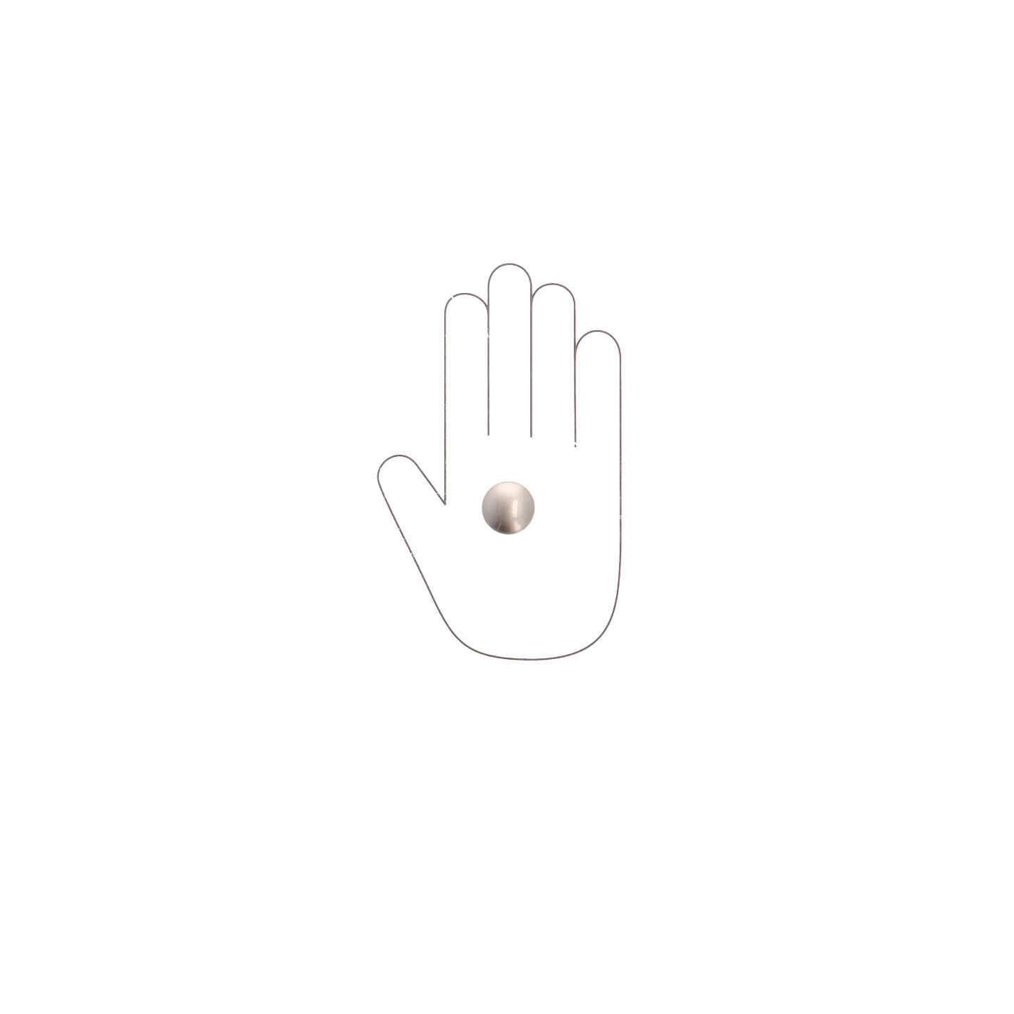 Bouton pour meubles en zamac Diamètre 25mm Vernis nickel satiné - Gris / argent, Zamak – Image 4