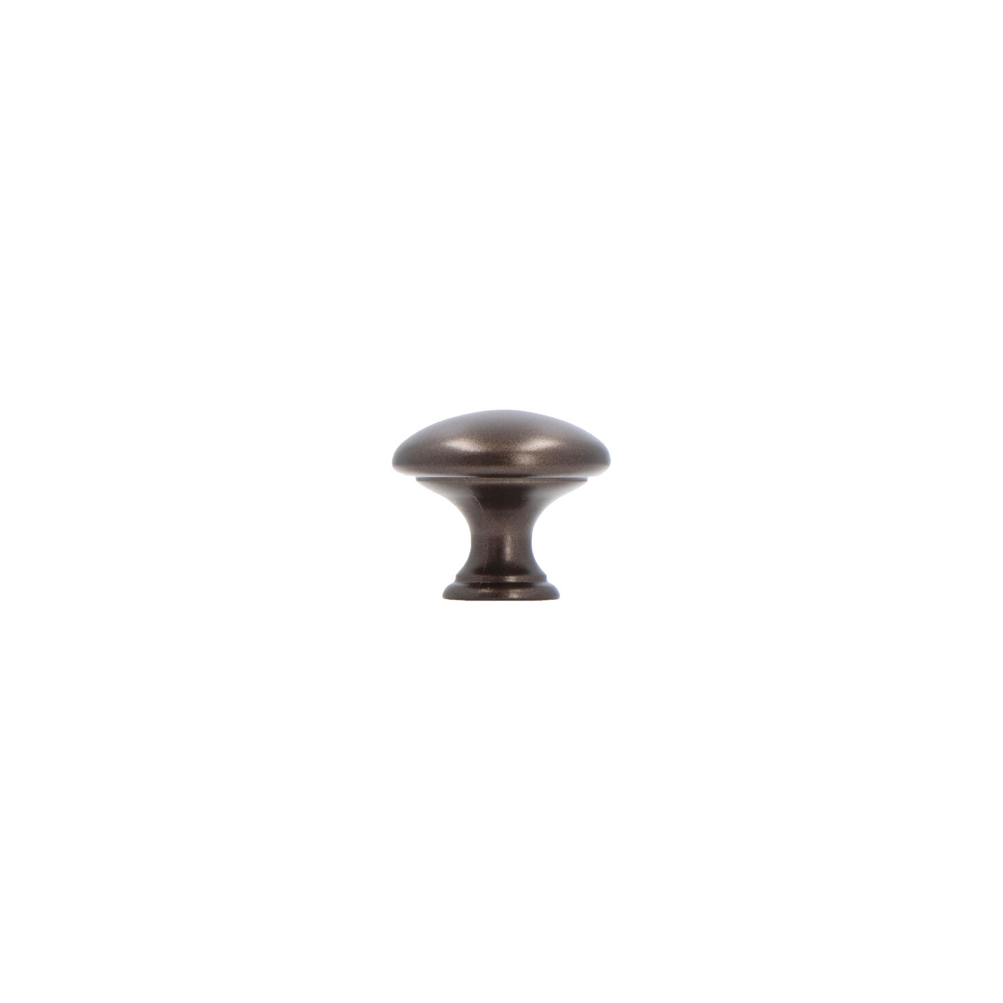 Bouton pour meubles en zamac Diamètre 25mm Brun alu - Marron, Zamak – Image 2