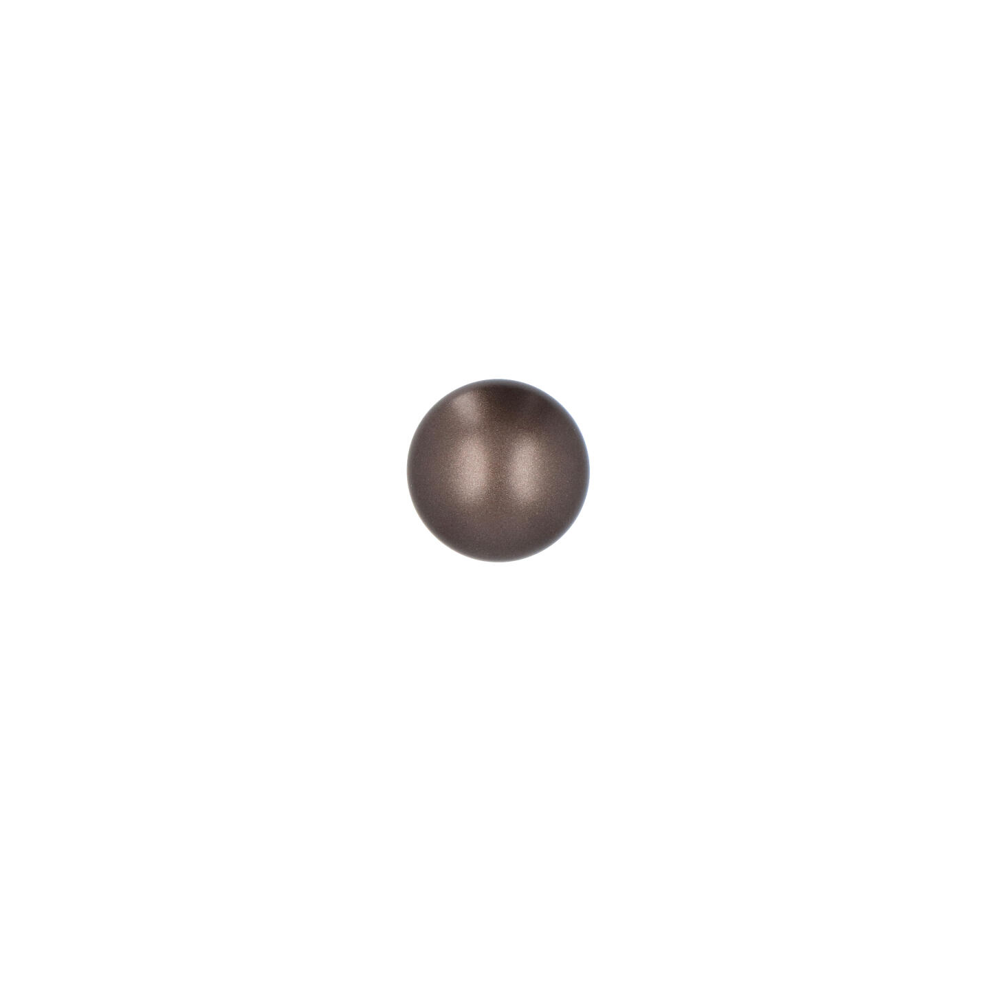 Bouton pour meubles en zamac Diamètre 25mm Brun alu - Marron, Zamak – Image 3