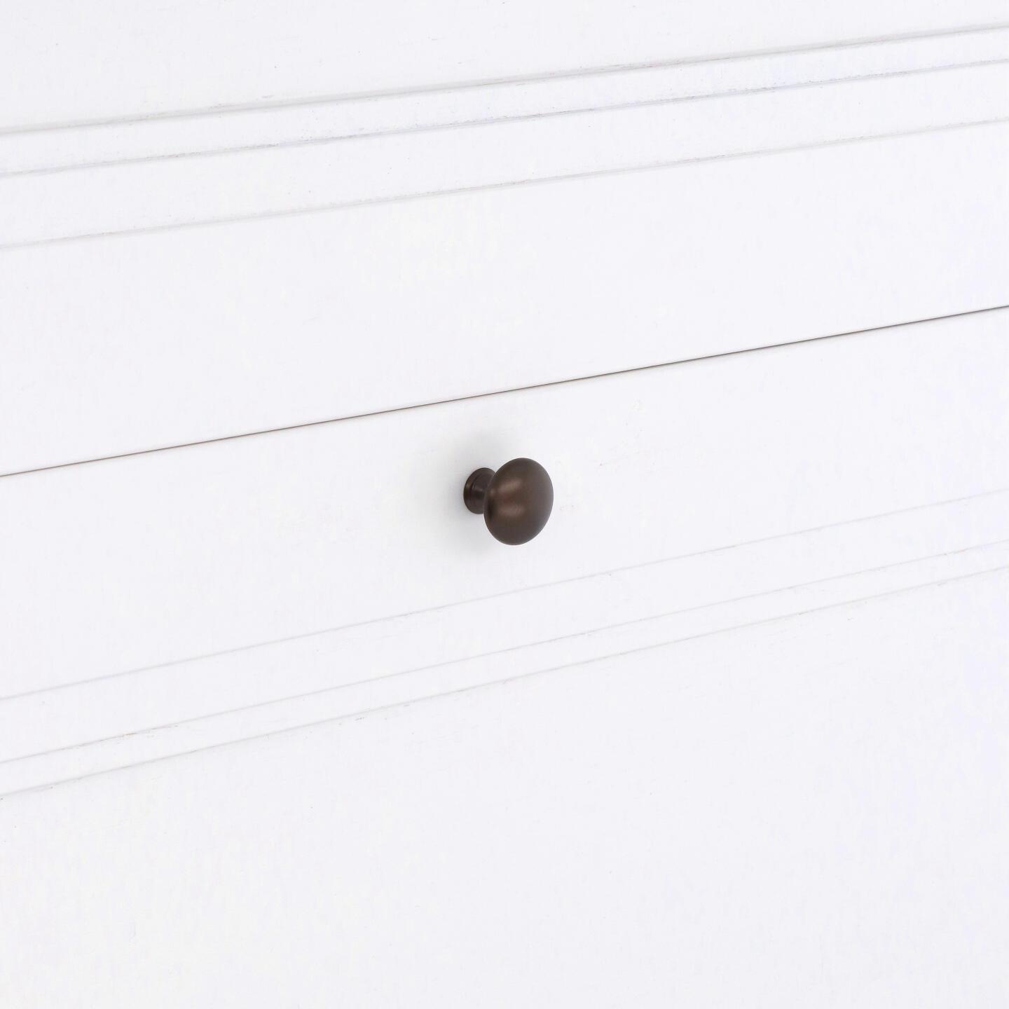 Bouton pour meubles en zamac Diamètre 25mm Brun alu - Marron, Zamak – Image 5