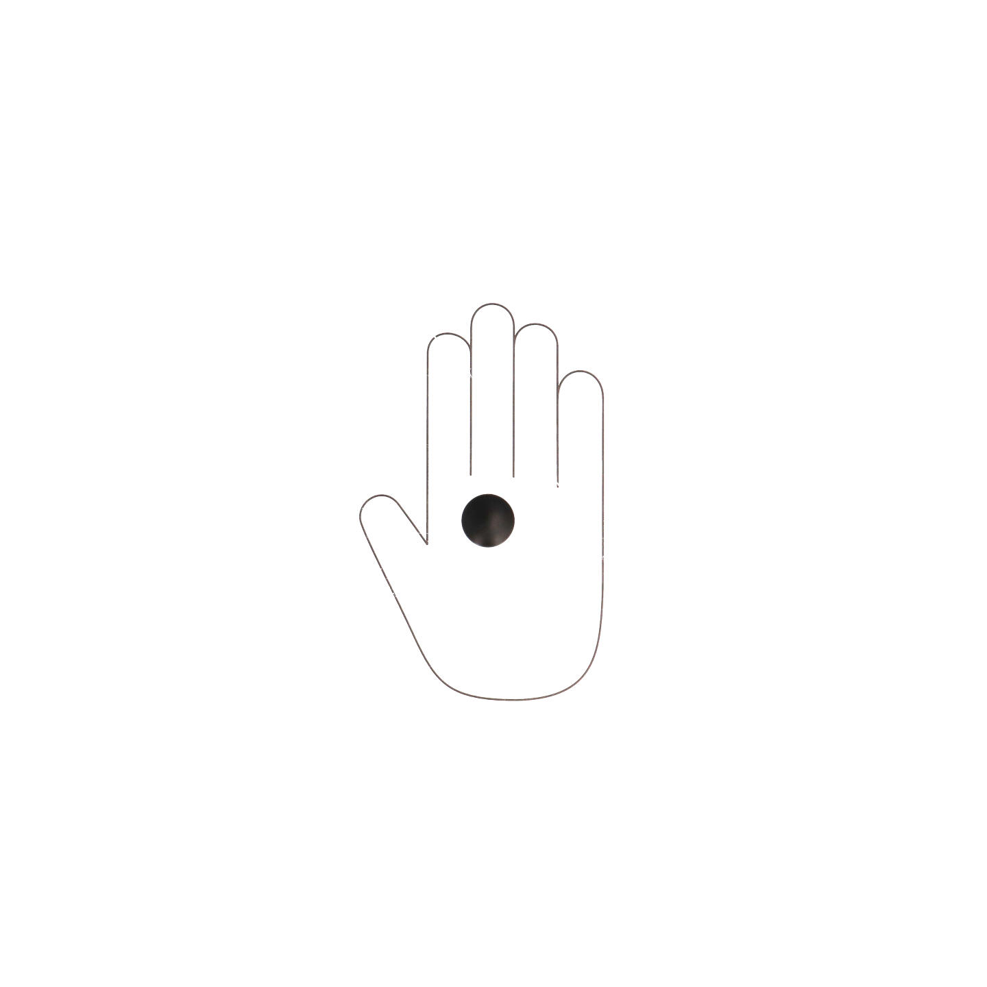 Bouton pour meubles en zamac Diamètre 25mm Vernis noir mat - Zamak – Image 4