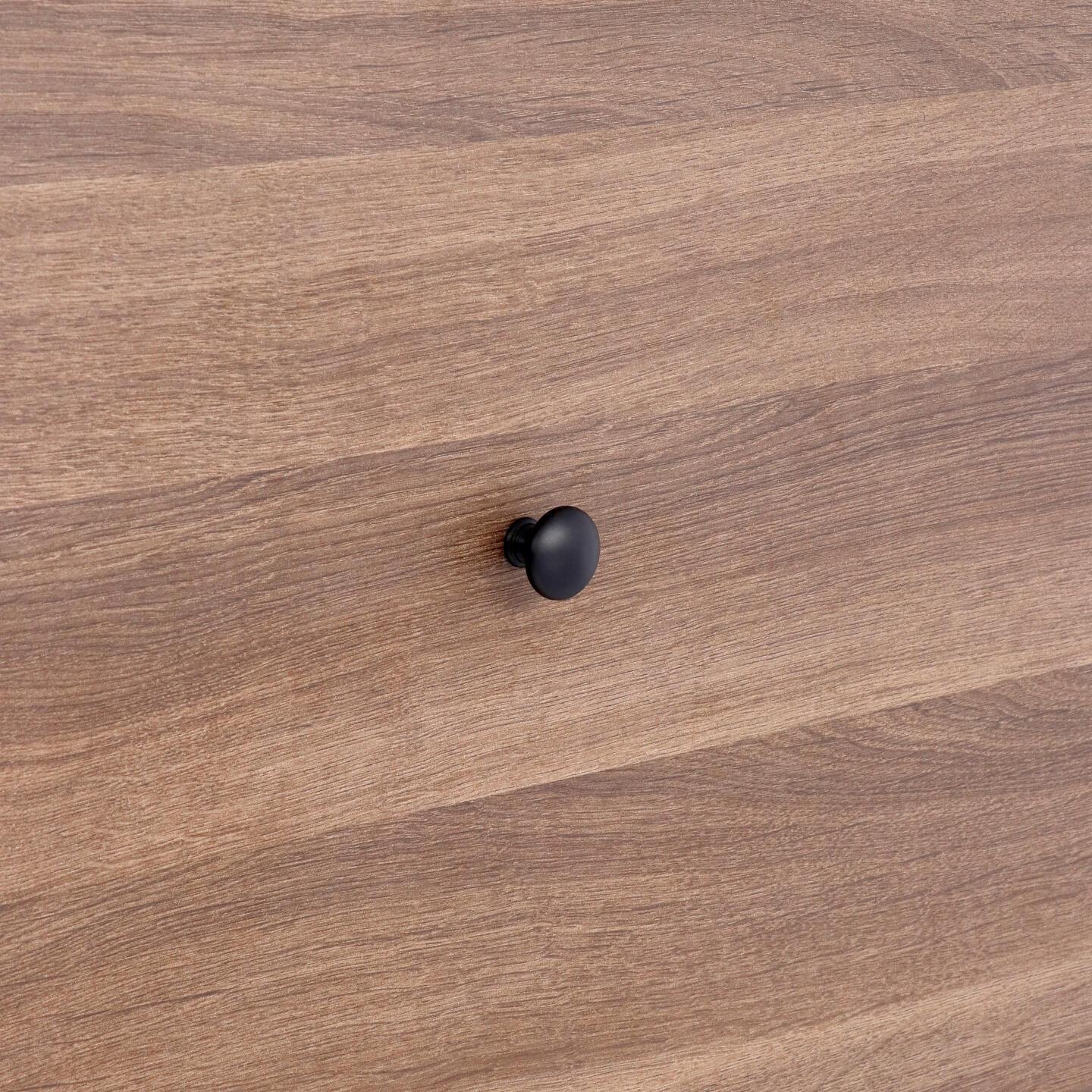 Bouton pour meubles en zamac Diamètre 25mm Vernis noir mat - Zamak – Image 5