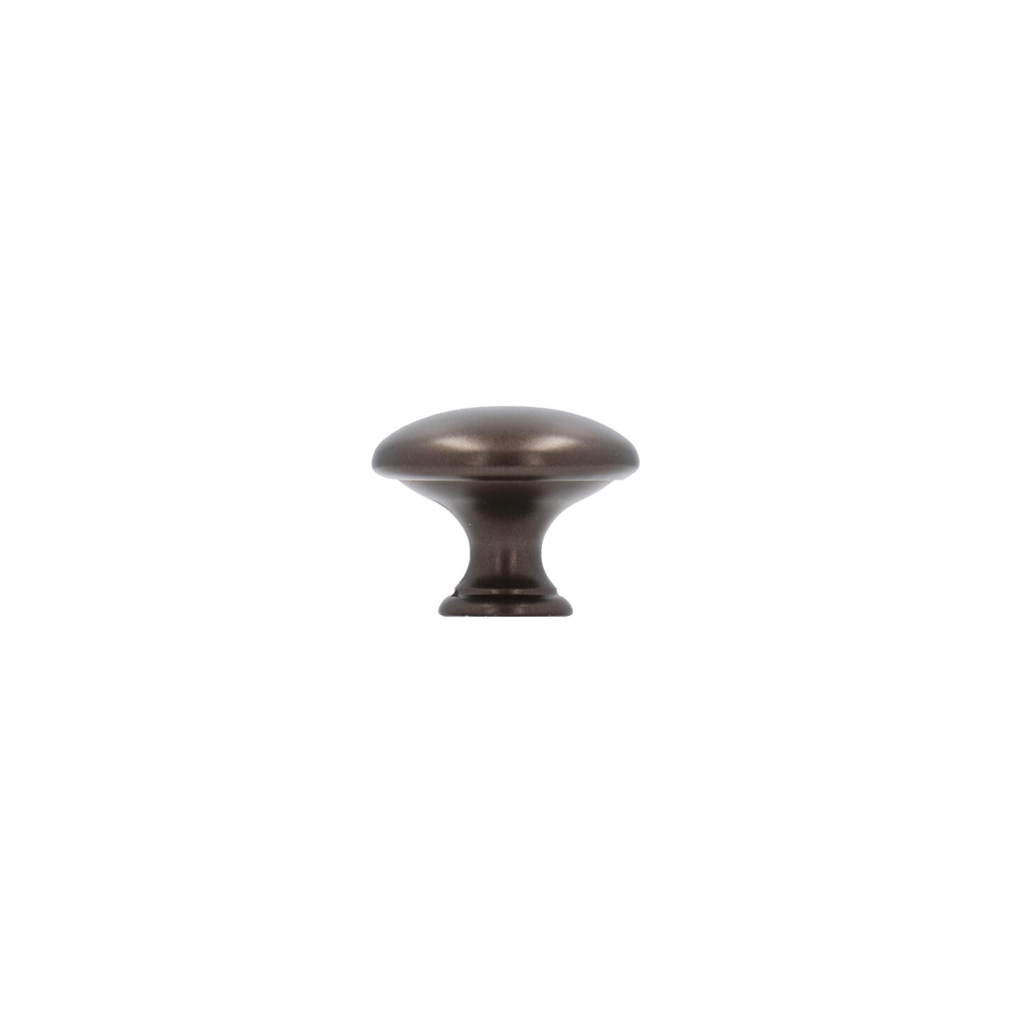 Bouton pour meubles en zamac Diamètre 30mm Brun alu - Marron, Zamak – Image 2