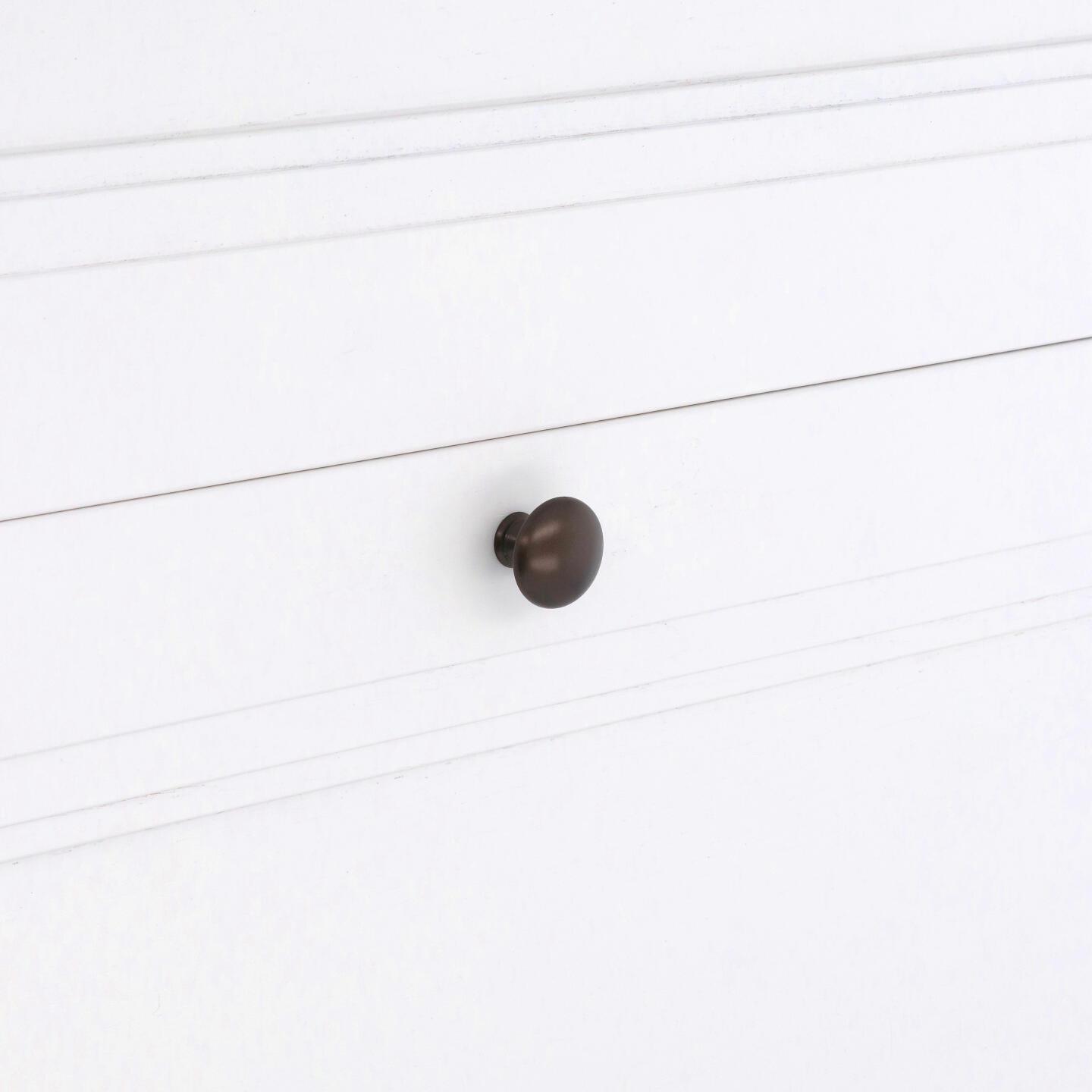 Bouton pour meubles en zamac Diamètre 30mm Brun alu - Marron, Zamak – Image 5